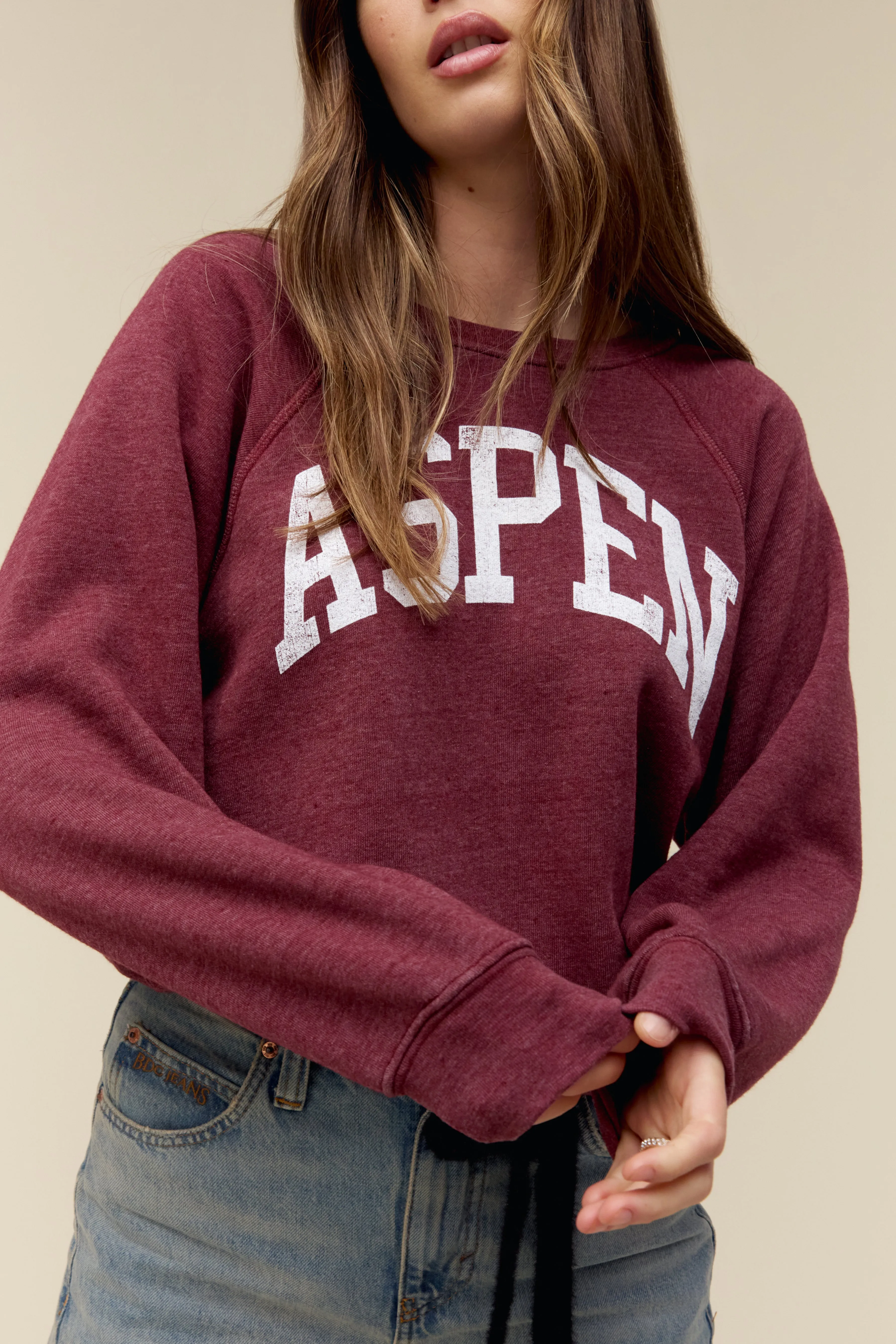Aspen Raglan Crew sold by Daydreamer product image thumbnail 2