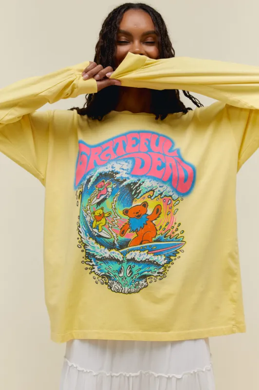 Grateful Dead Surfing Bears Long Sleeve Merch sold by Daydreamer