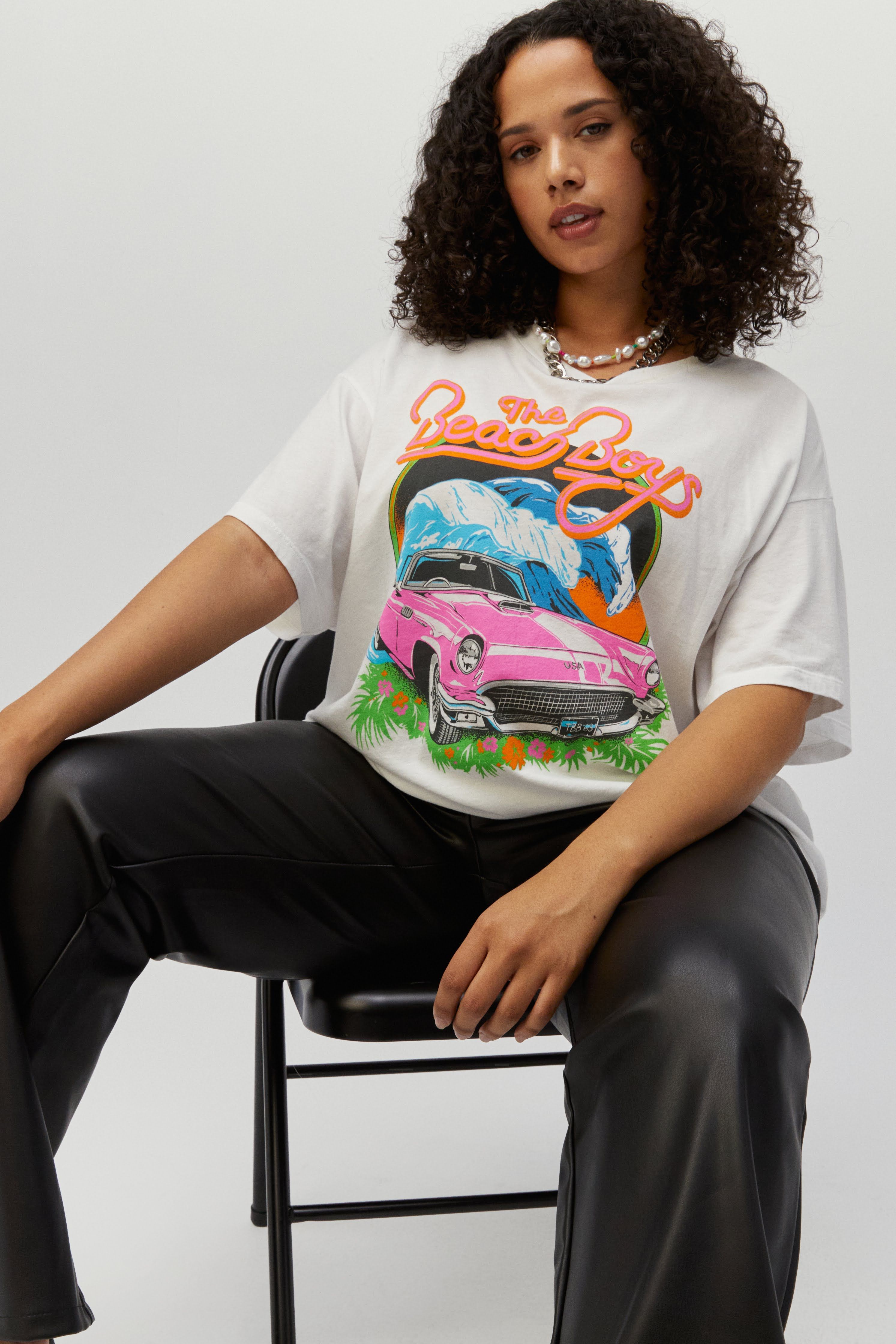 Beach Boys Surf USA Boyfriend Tee ES sold by Daydreamer product image thumbnail 3