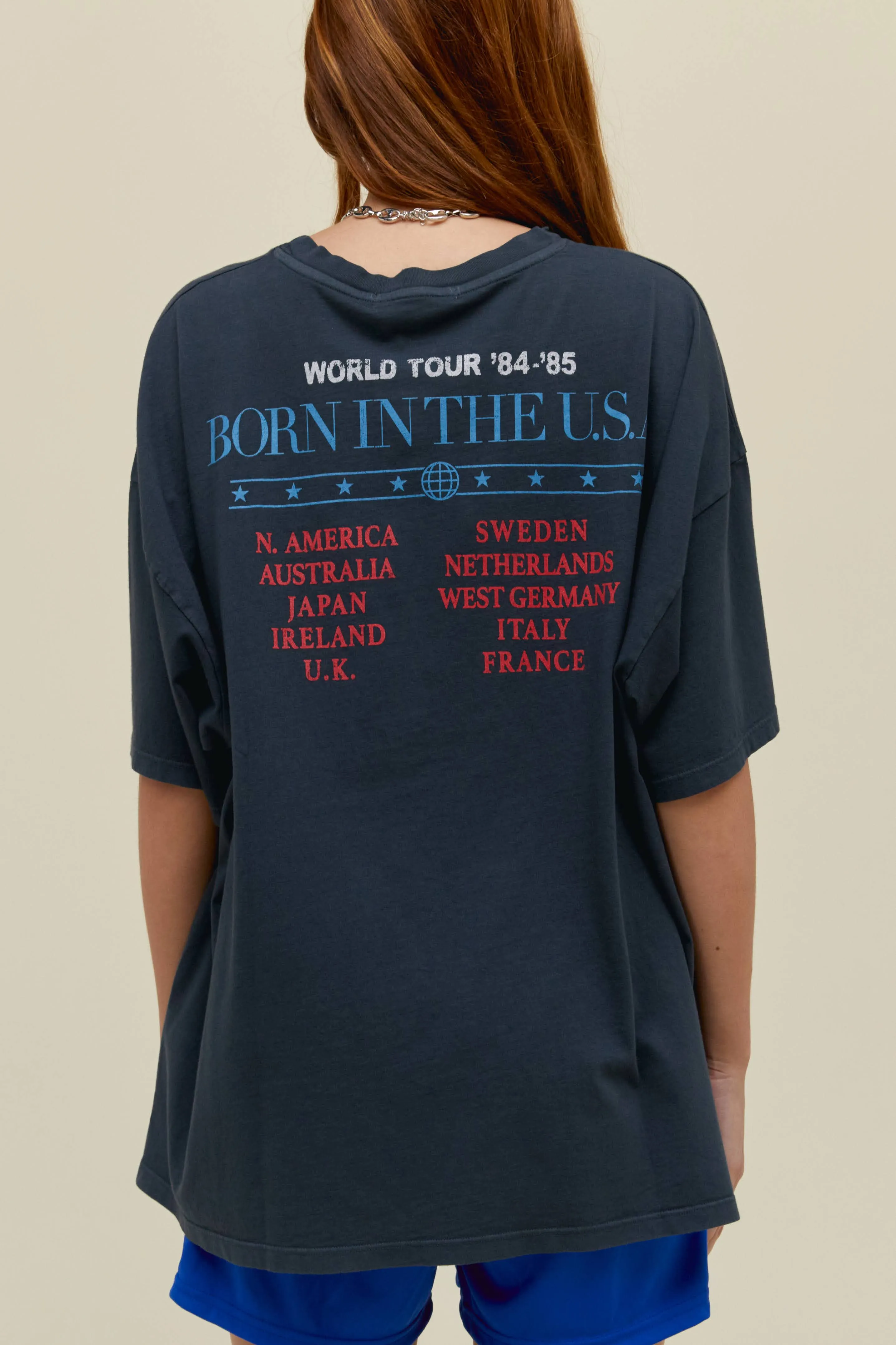 Bruce Springsteen Americana OS Tee in Vintage Black sold by Daydreamer product image thumbnail 2