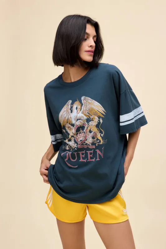 Queen Varsity Crest OS Tee sold by Daydreamer