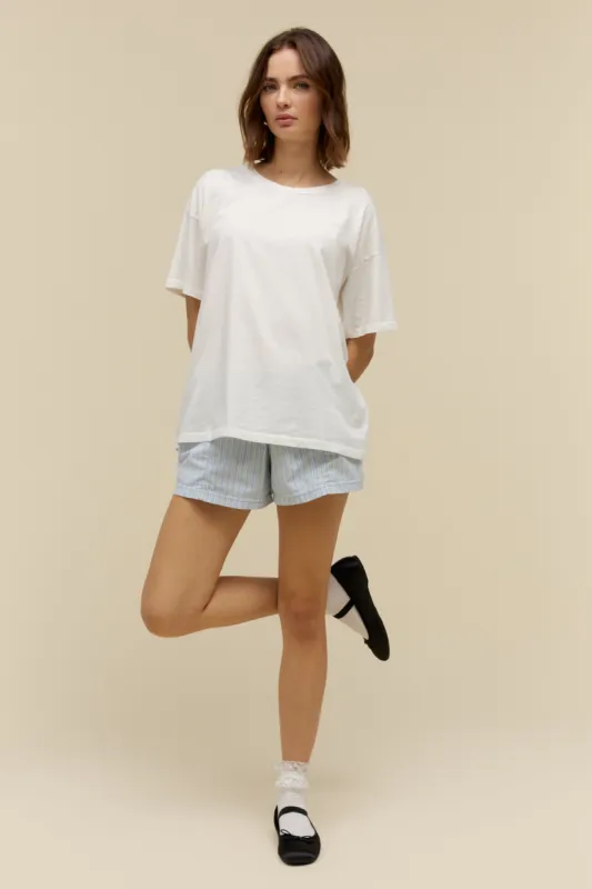 Solid Merch Tee in Vintage White sold by Daydreamer