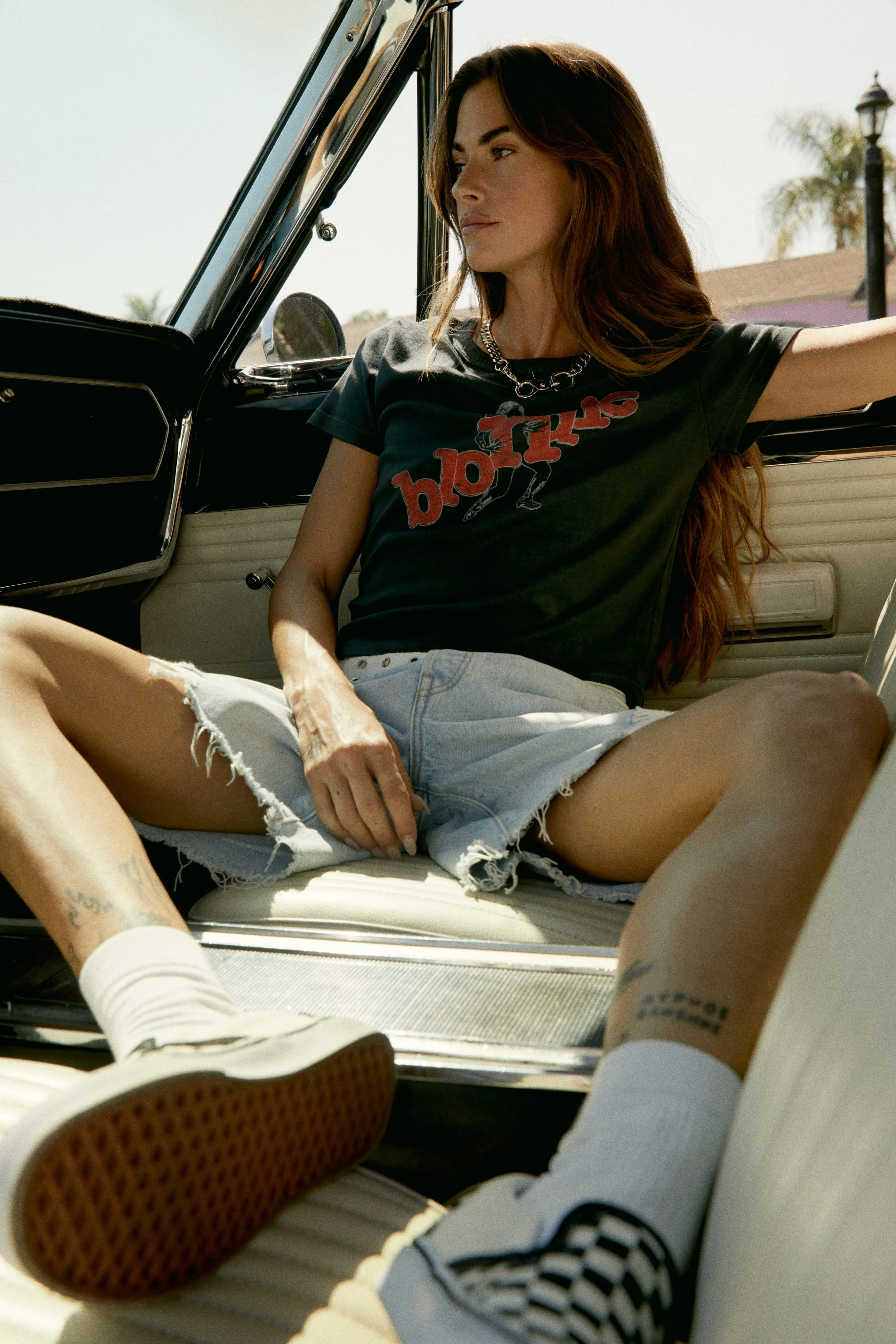 Blondie Scattered Letters Shrunken Tee sold by Daydreamer product image thumbnail 5