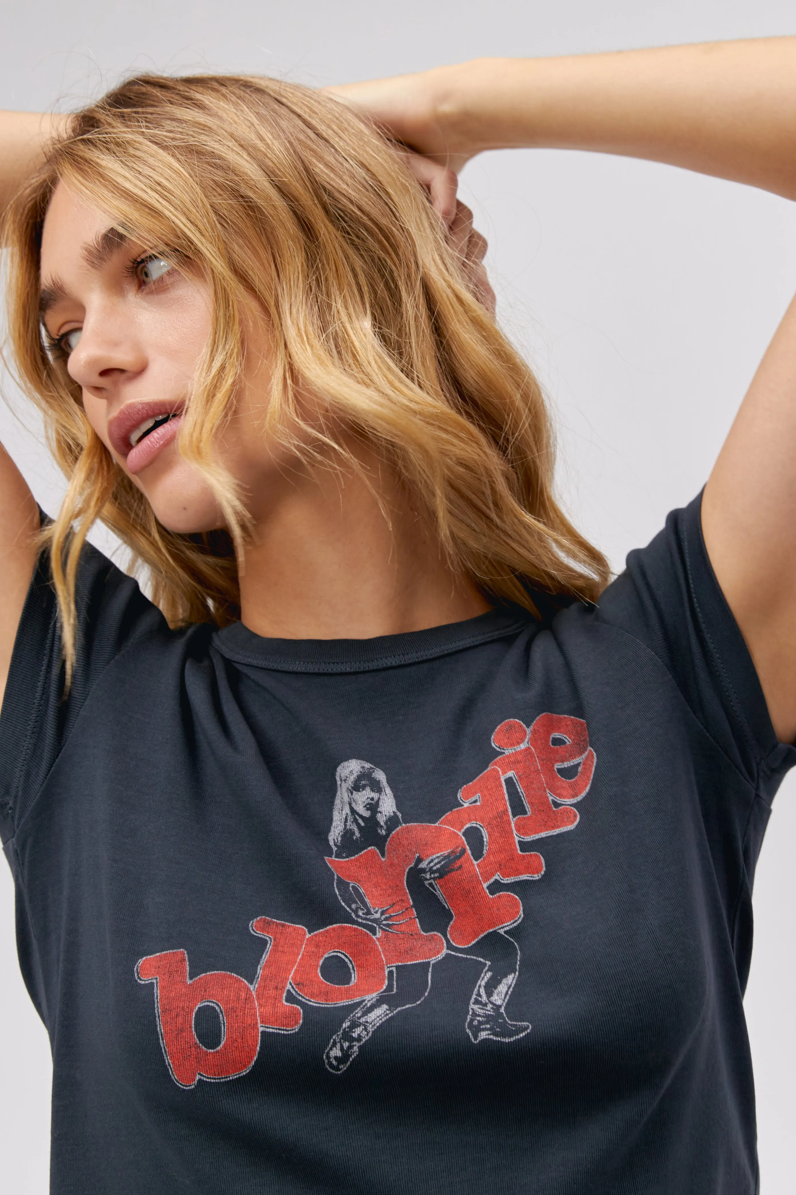 Blondie Scattered Letters Shrunken Tee sold by Daydreamer product image thumbnail 2