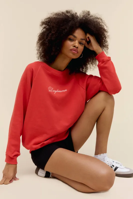 Daydreamer Script Raglan Sweatshirt sold by Daydreamer