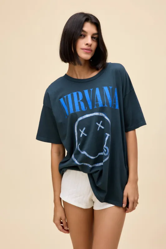 Nirvana Smiley Merch Tee sold by Daydreamer