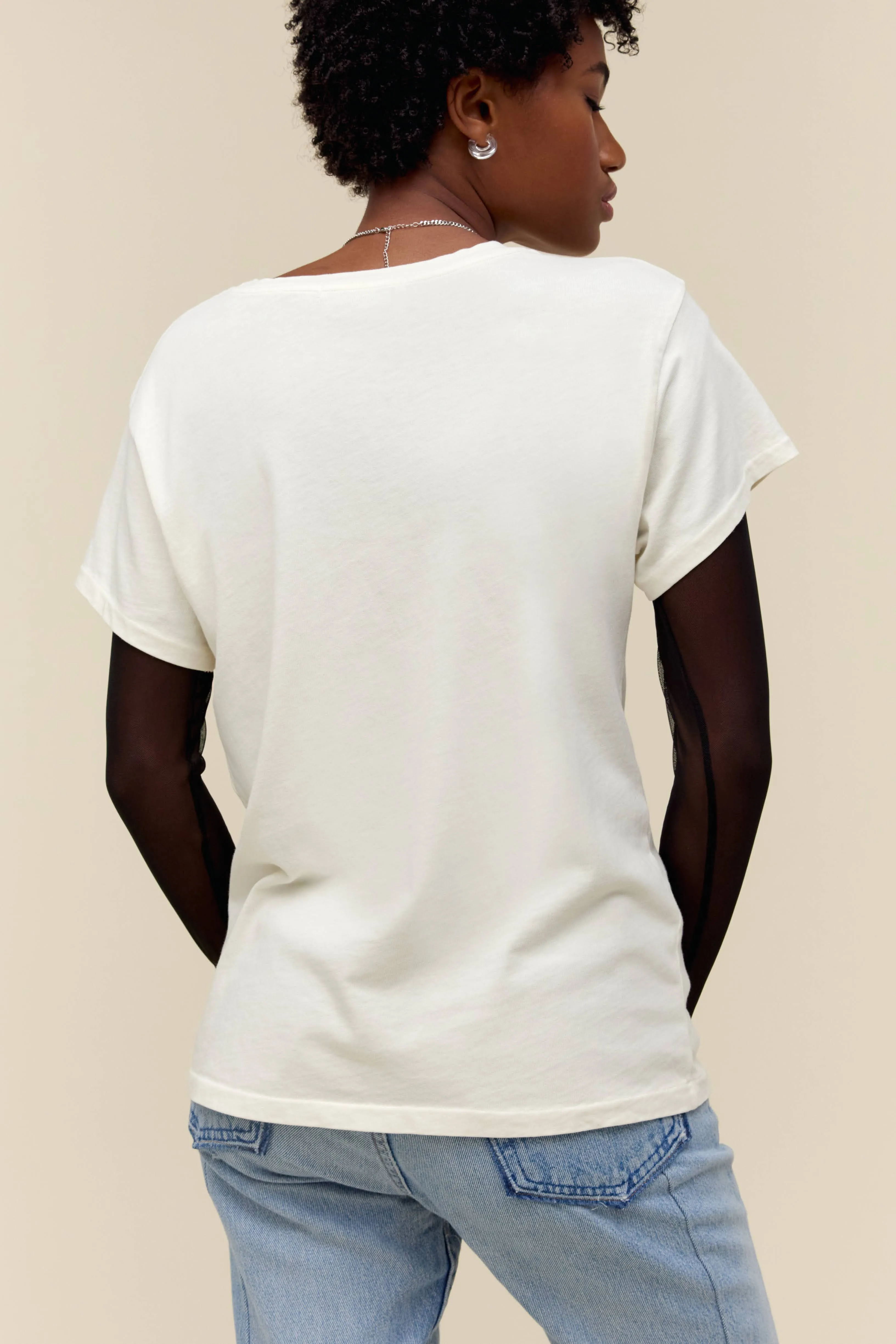 Elton John Goodbye Yellow Brick Road Tour Tee in Stone Vintage sold by Daydreamer product image thumbnail 2