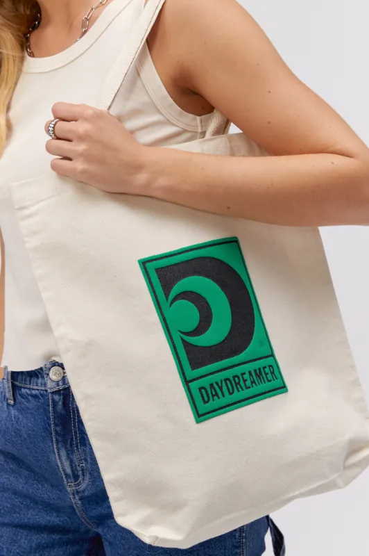 Daydreamer Canvas Tote Bag In Green sold by Daydreamer
