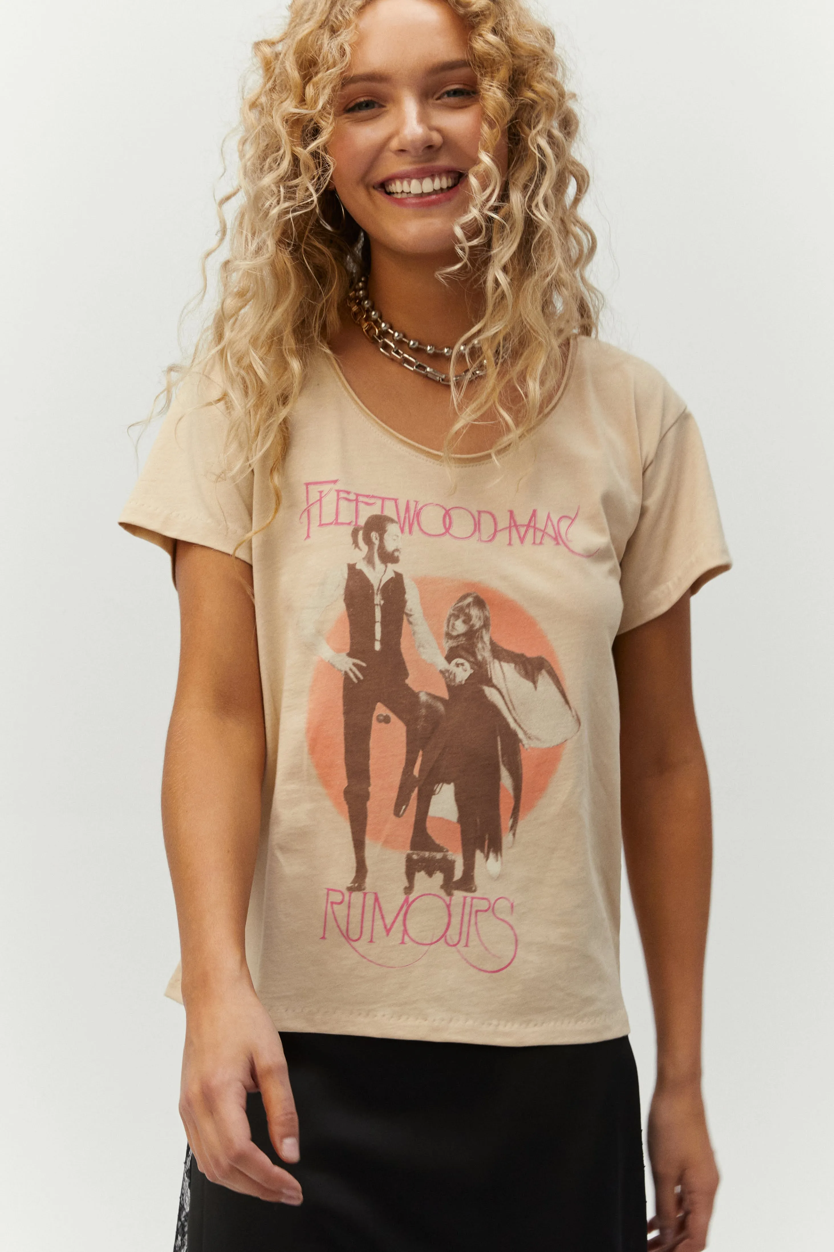 Fleetwood Mac Rumours Scoop Neck Tee sold by Daydreamer product image thumbnail 3