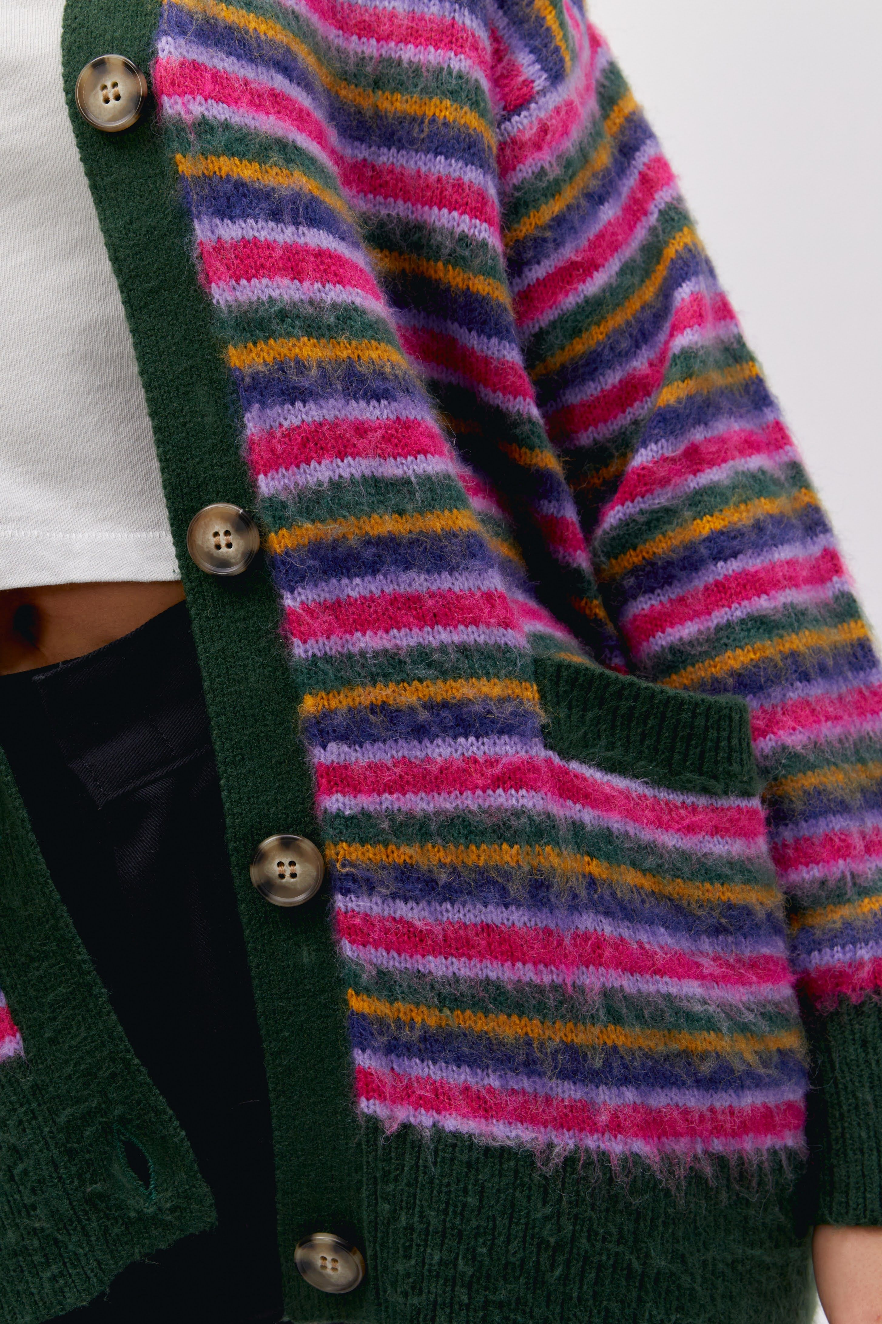 Stripe Cardigan in Garden Bloom sold by Daydreamer product image thumbnail 5