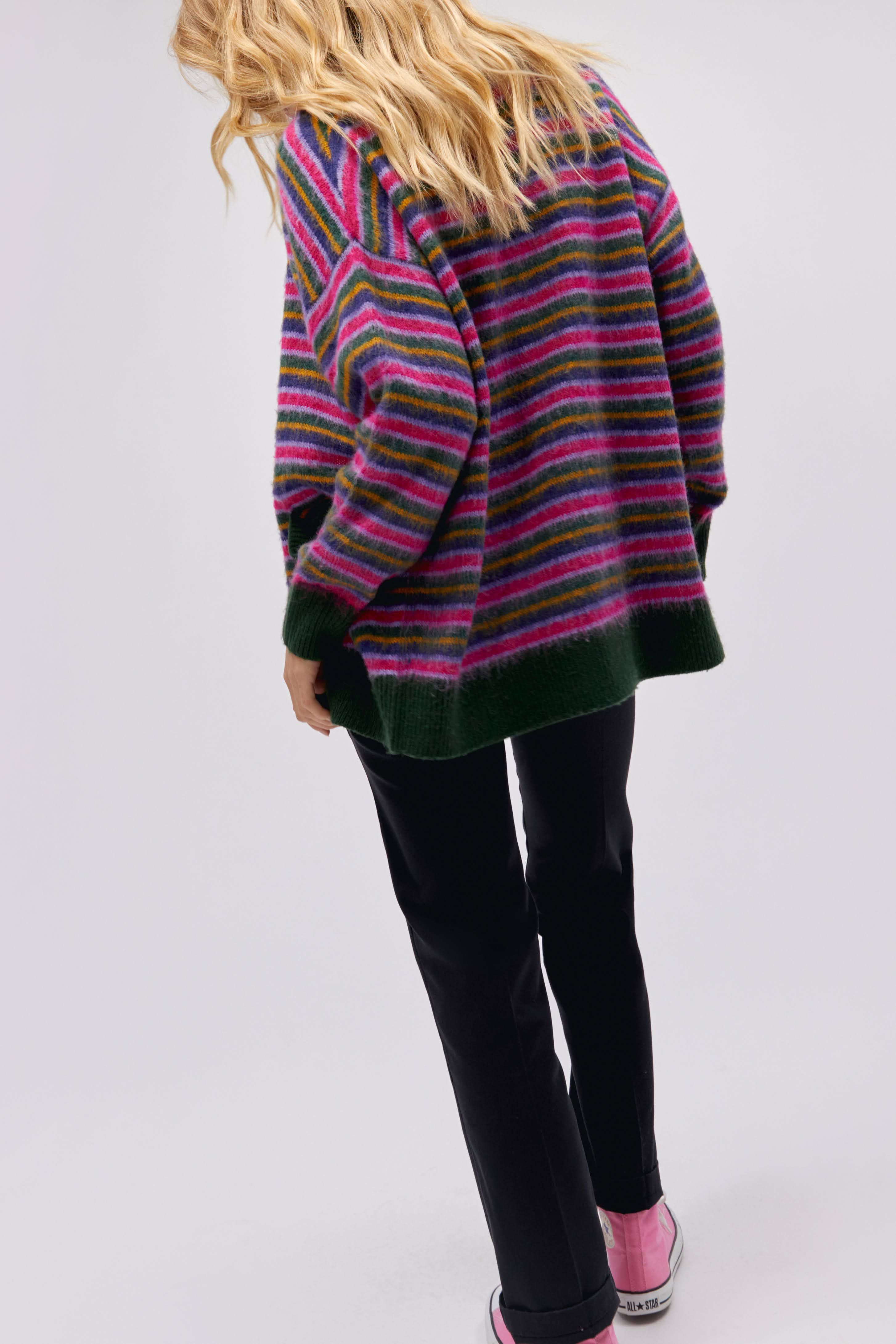 Stripe Cardigan in Garden Bloom sold by Daydreamer product image thumbnail 2