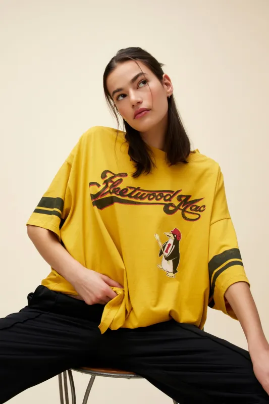 Fleetwood Mac Penguin Baseball OS Tee sold by Daydreamer