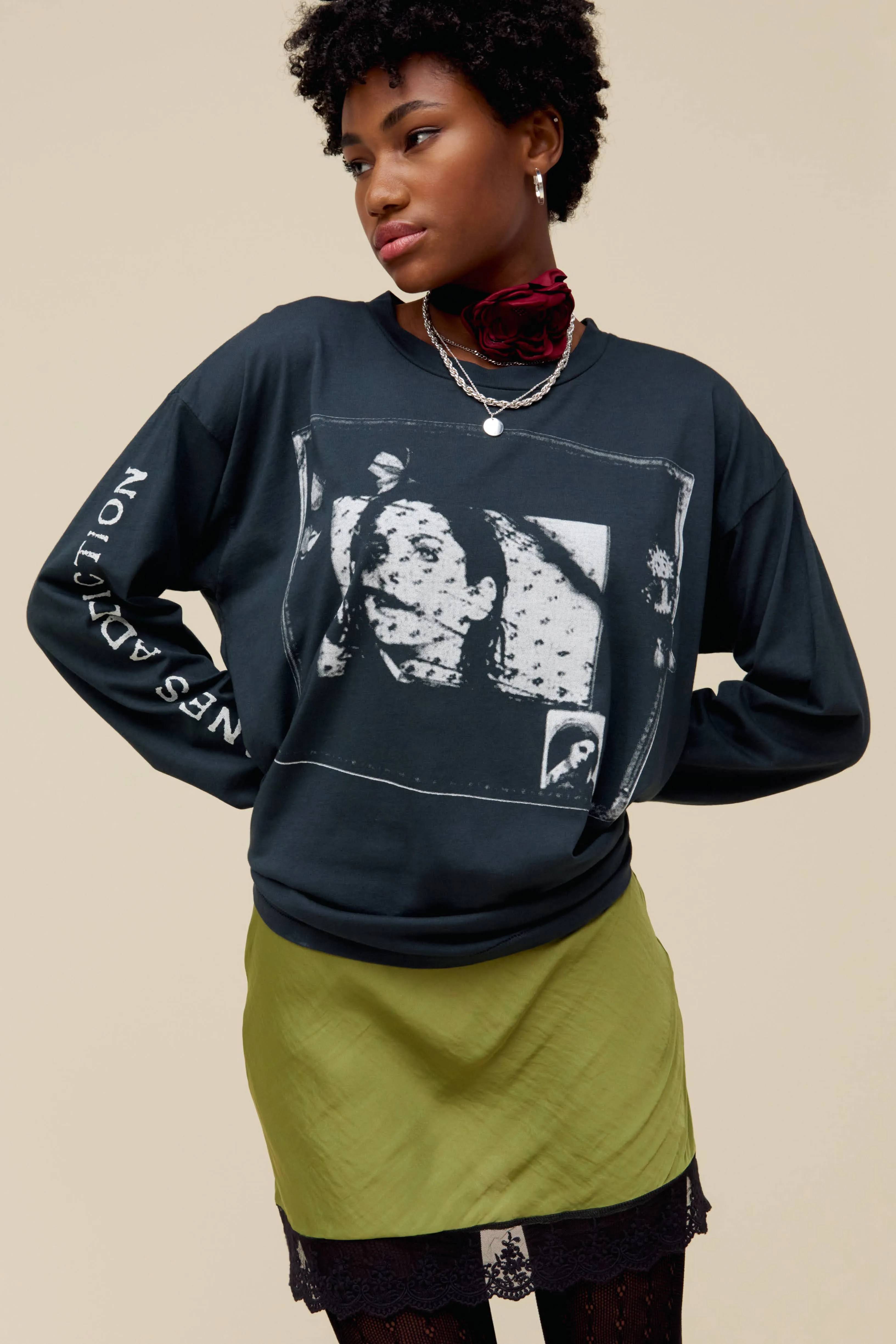 Jane's Addiction In Flames Merch Long Sleeve sold by Daydreamer product image thumbnail 3