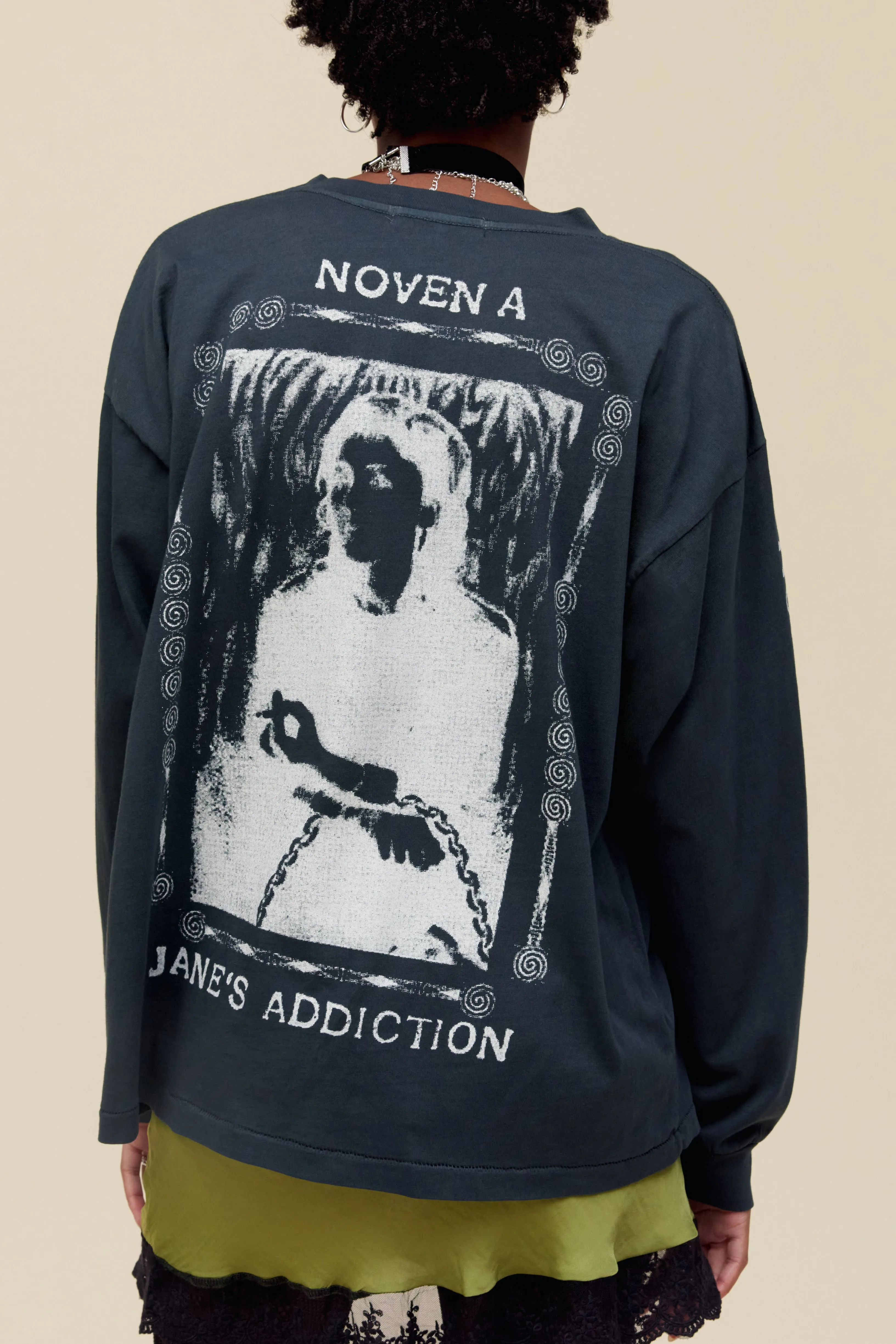 Jane's Addiction In Flames Merch Long Sleeve sold by Daydreamer product image thumbnail 2