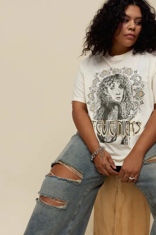 Stevie Nicks Metallic Boyfriend Tee ES sold by Daydreamer