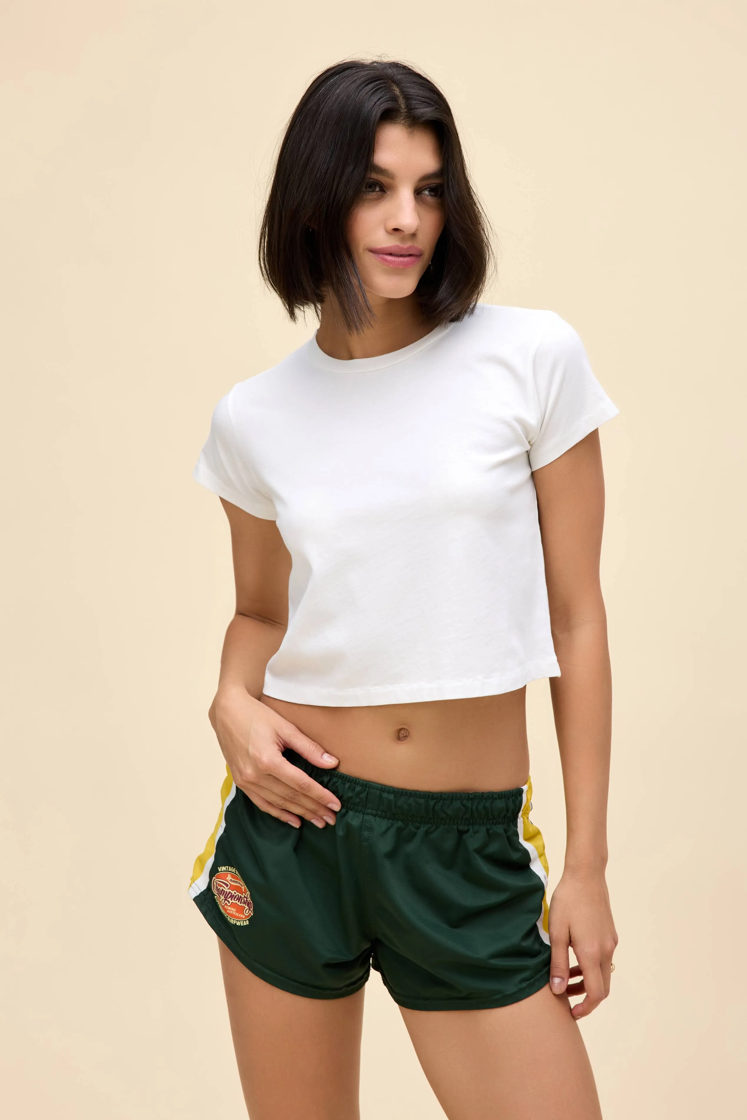 Solid Camp Tee in Vintage White sold by Daydreamer