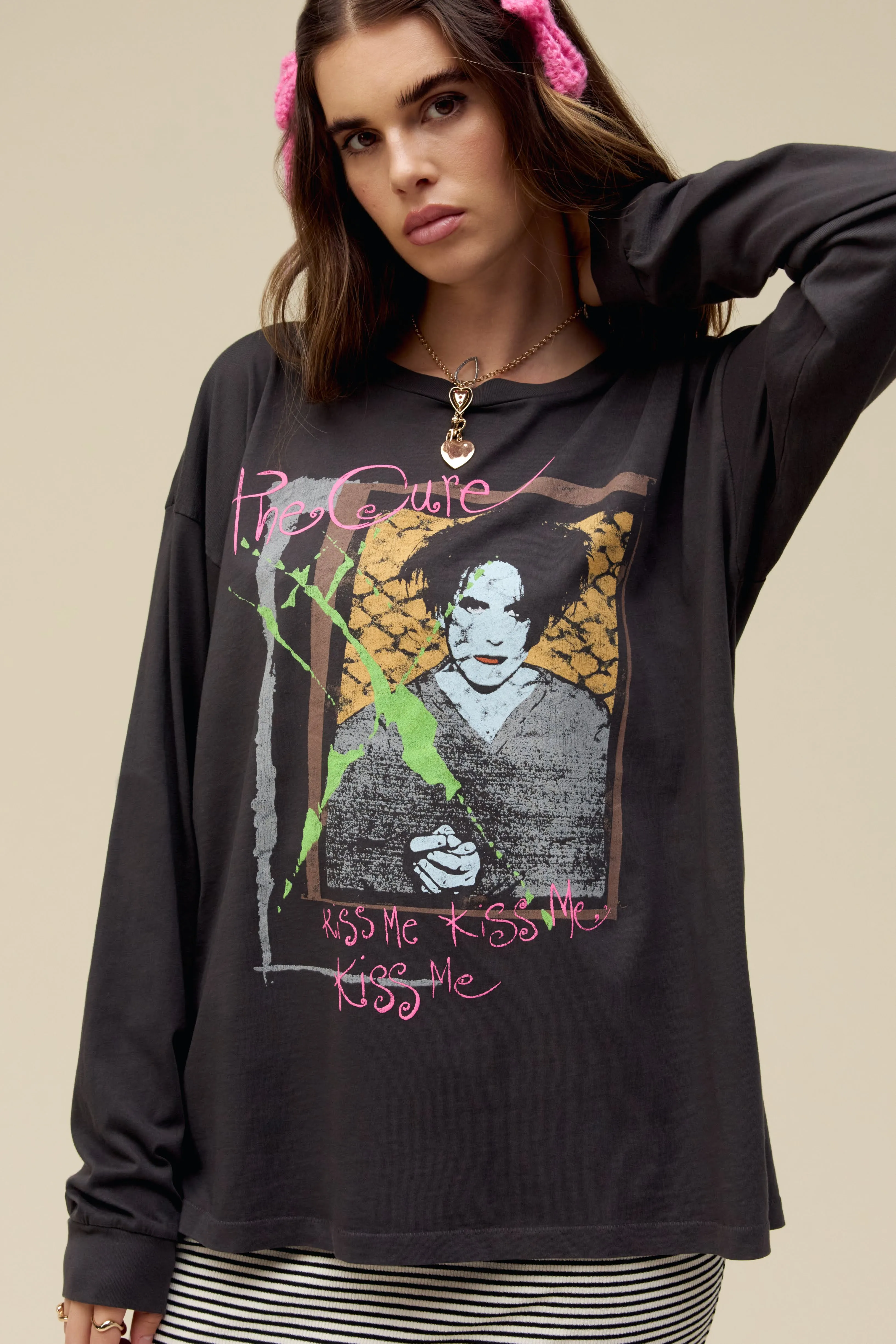 The Cure Kiss Me Long Sleeve Merch sold by Daydreamer