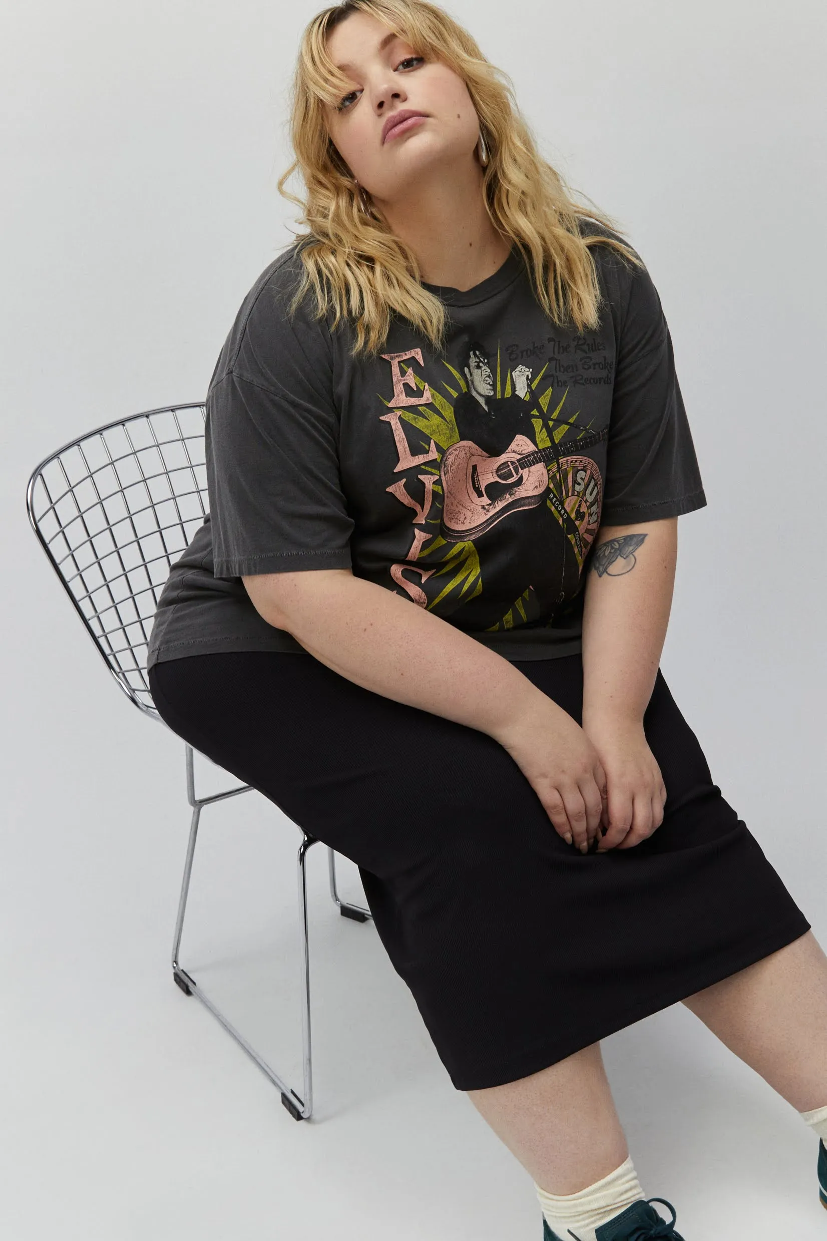 Sun Records X Elvis Broke The Rules Merch Tee ES sold by Daydreamer product image thumbnail 4