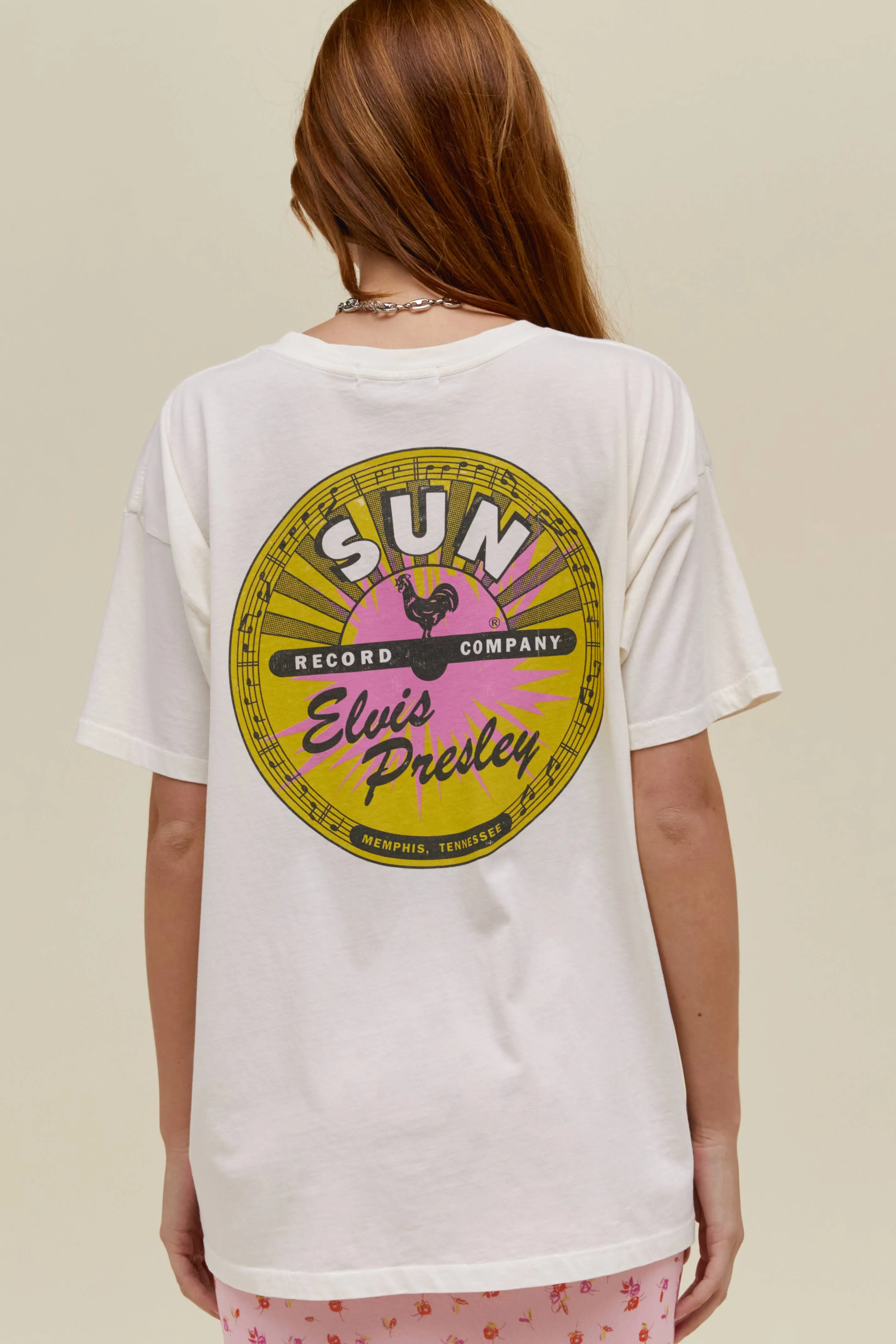 Sun Records X Elvis Broke The Rules Merch Tee in Vintage White sold by Daydreamer product image thumbnail 2
