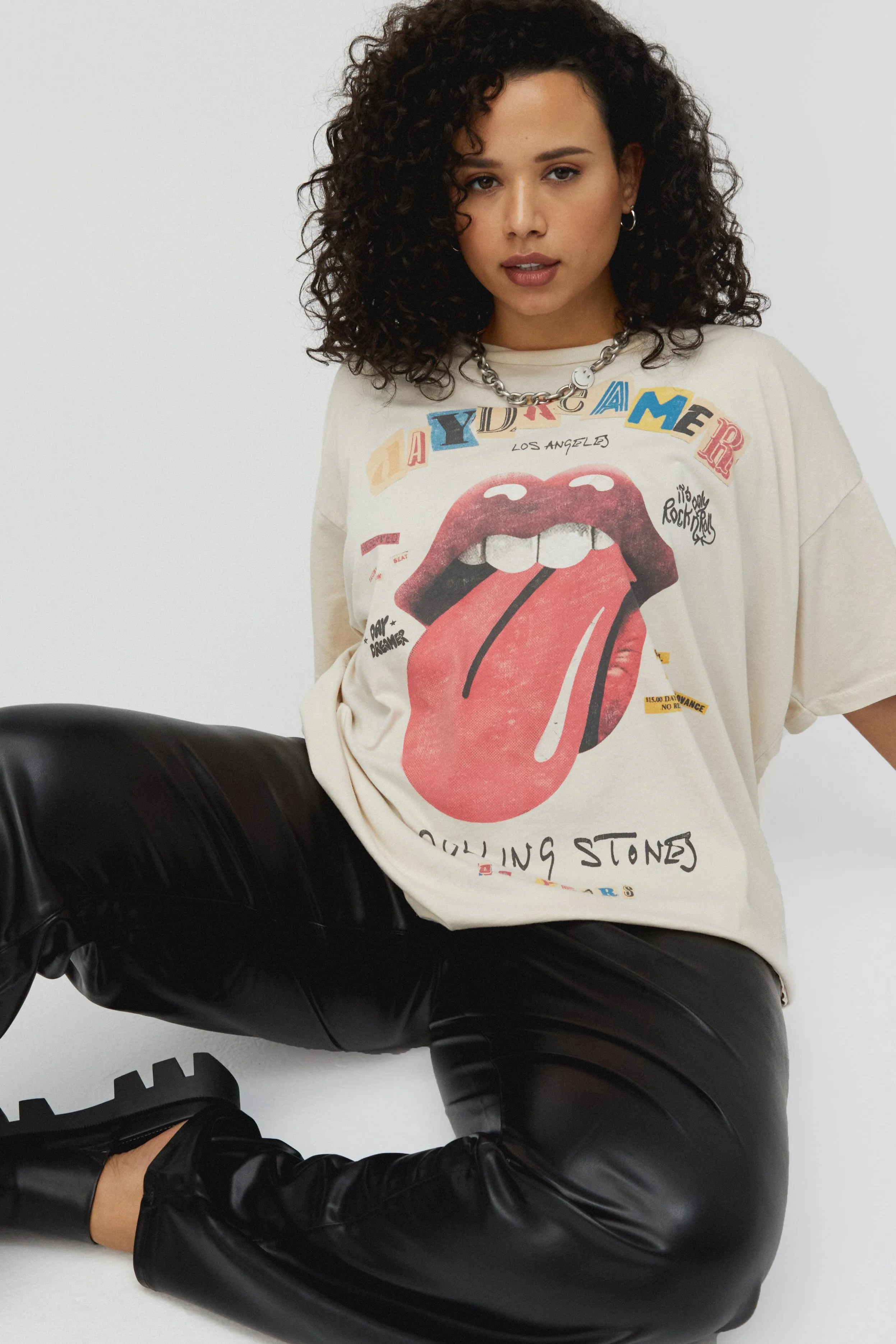 Rolling Stones X Daydreamer Merch Tee ES sold by Daydreamer product image thumbnail 2