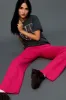 Knit Pintuck Pant in Pink Rose sold by Daydreamer
