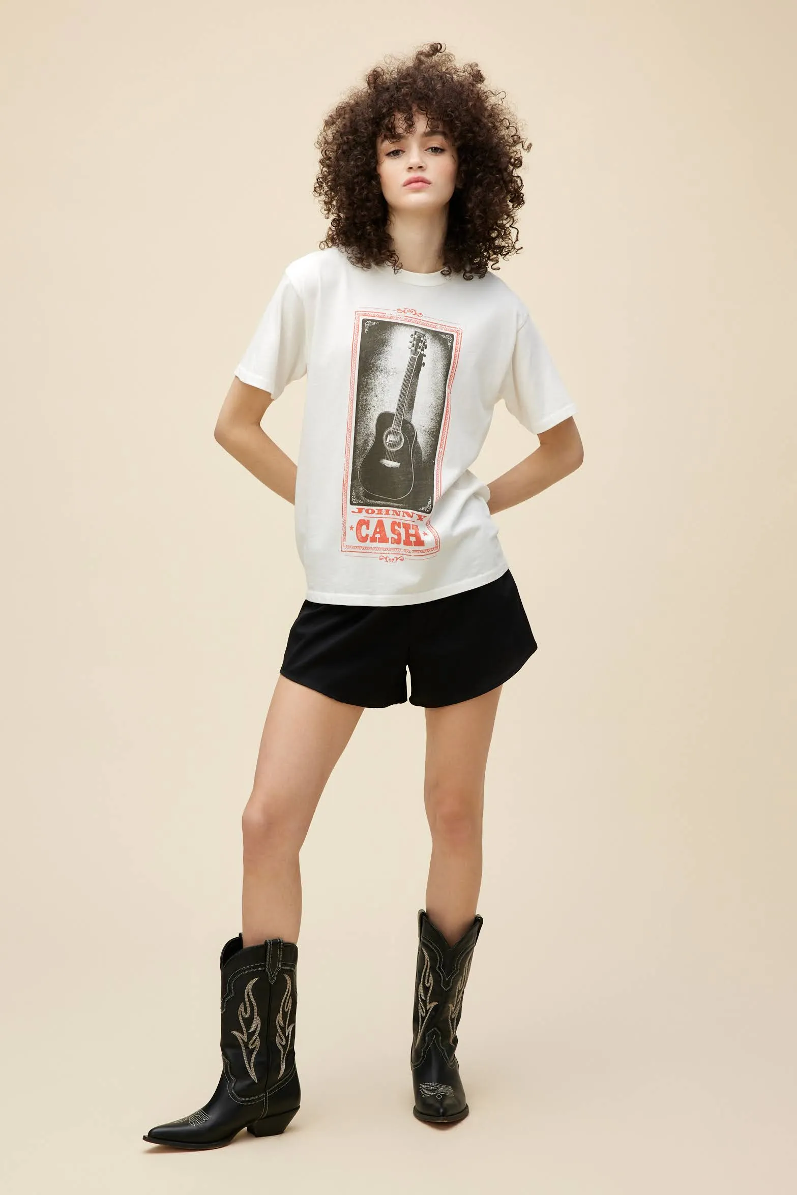 Johnny Cash Guitar Weekend Tee sold by Daydreamer product image thumbnail 3