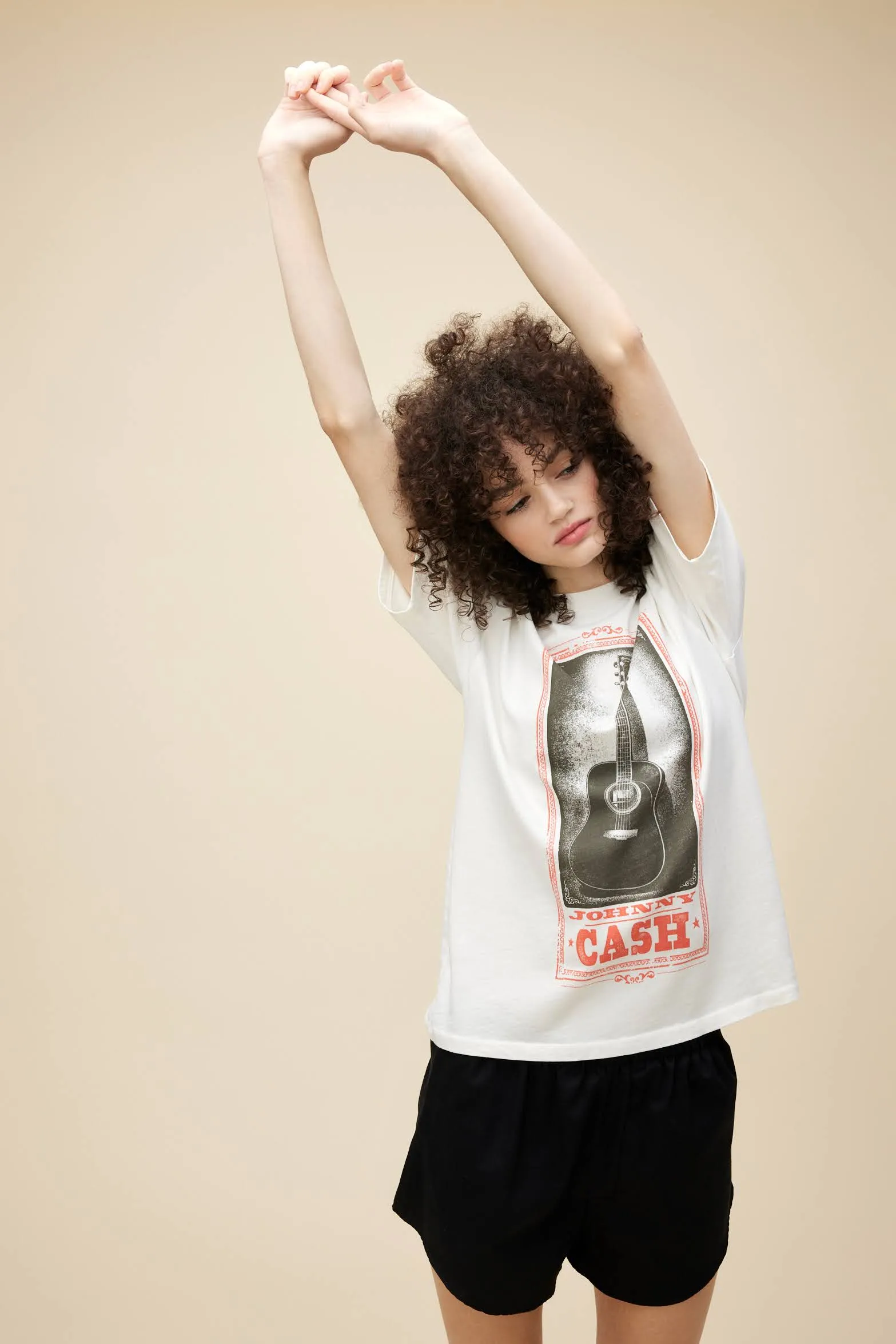 Johnny Cash Guitar Weekend Tee sold by Daydreamer product image thumbnail 4