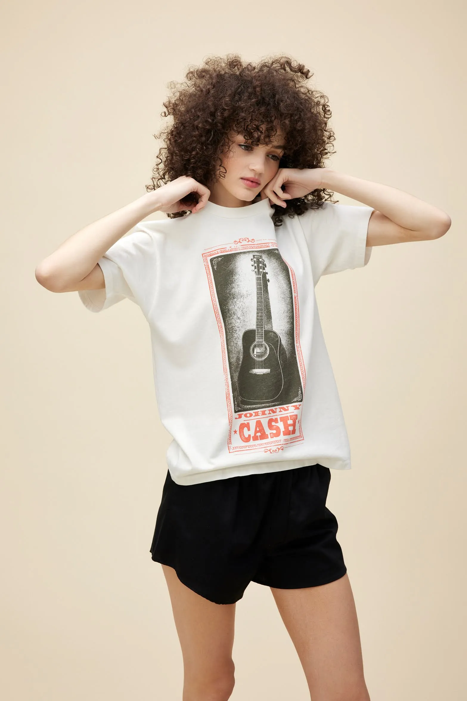 Johnny Cash Guitar Weekend Tee sold by Daydreamer product image thumbnail 2