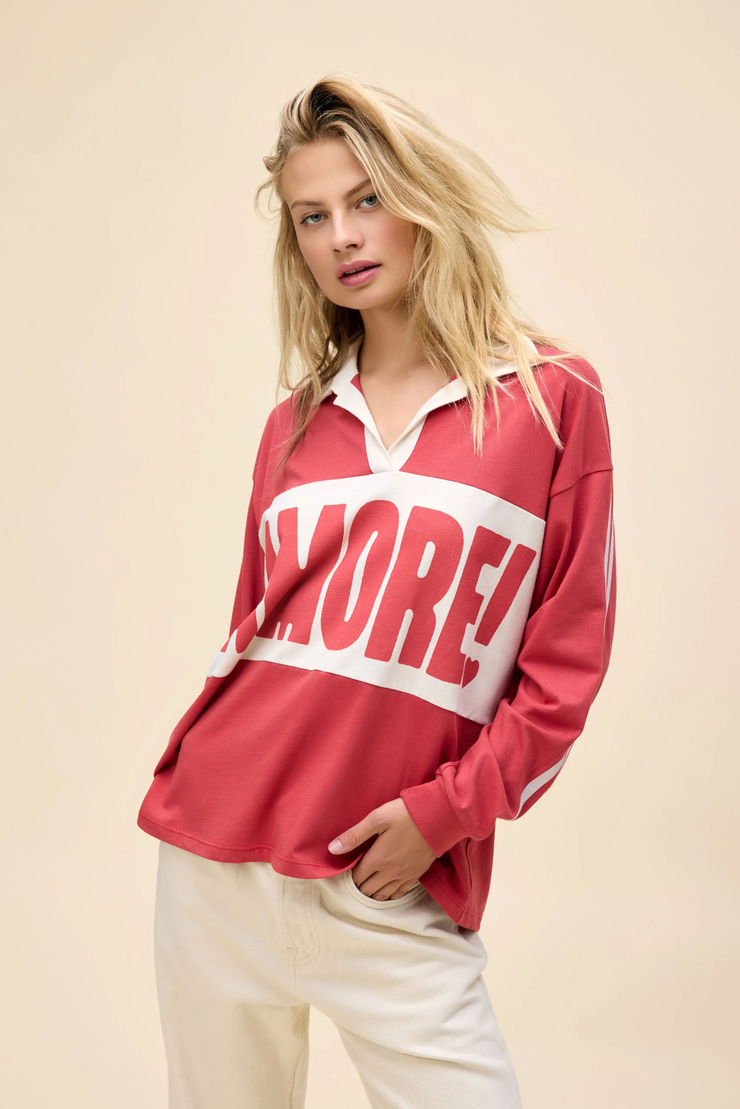 Amore! Rugby Long Sleeve sold by Daydreamer product image thumbnail 5