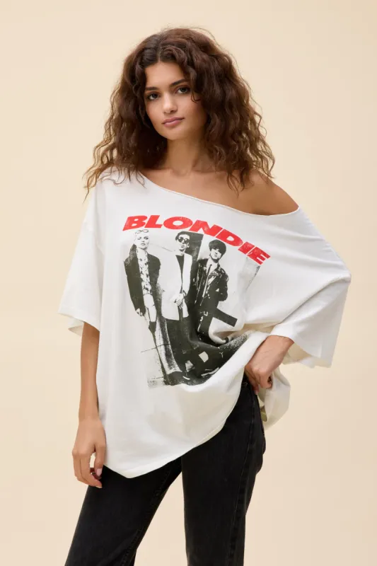 Blondie Self-Titled Off-The-Shoulder OS Tee sold by Daydreamer