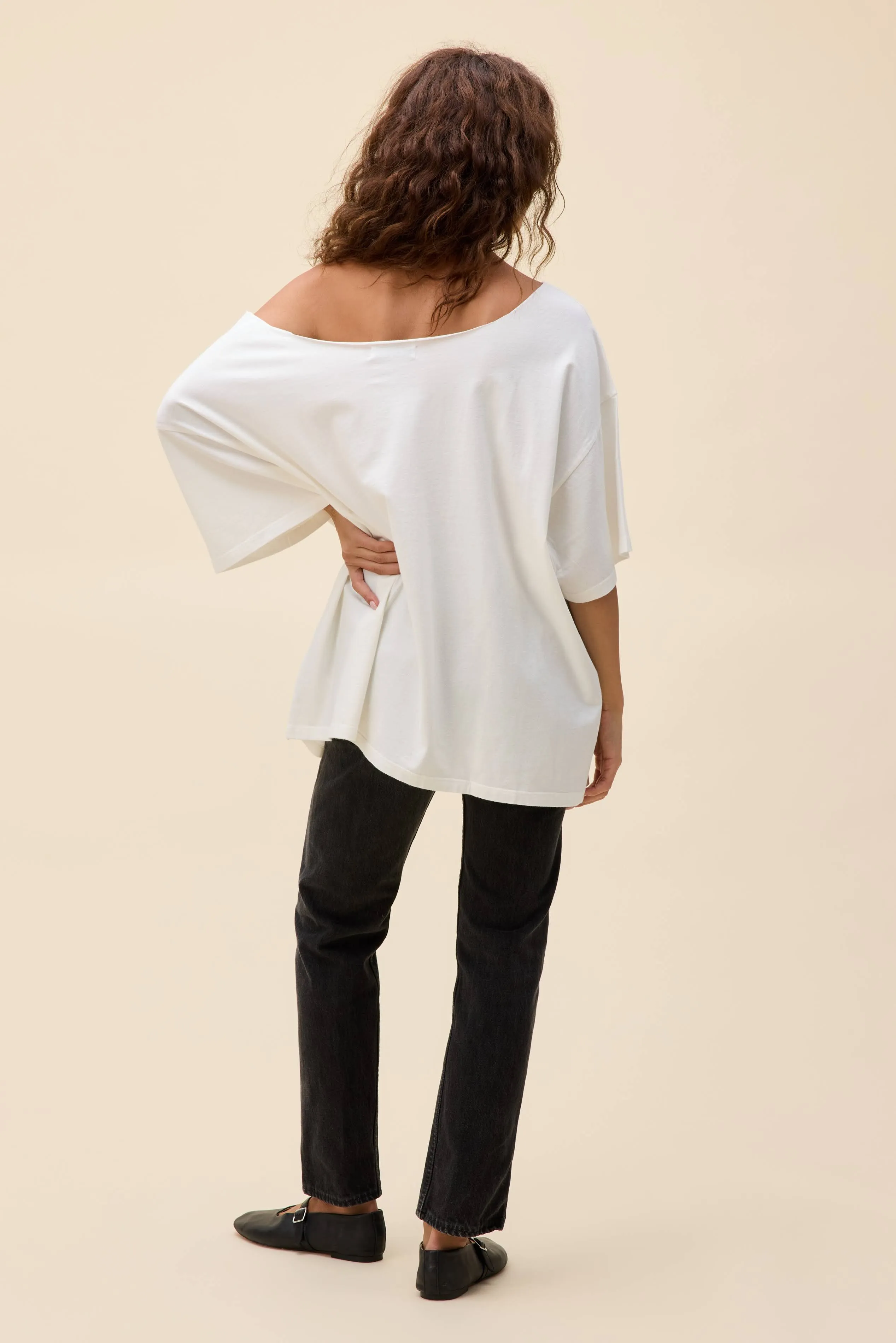 Blondie Self-Titled Off-The-Shoulder OS Tee sold by Daydreamer product image thumbnail 3