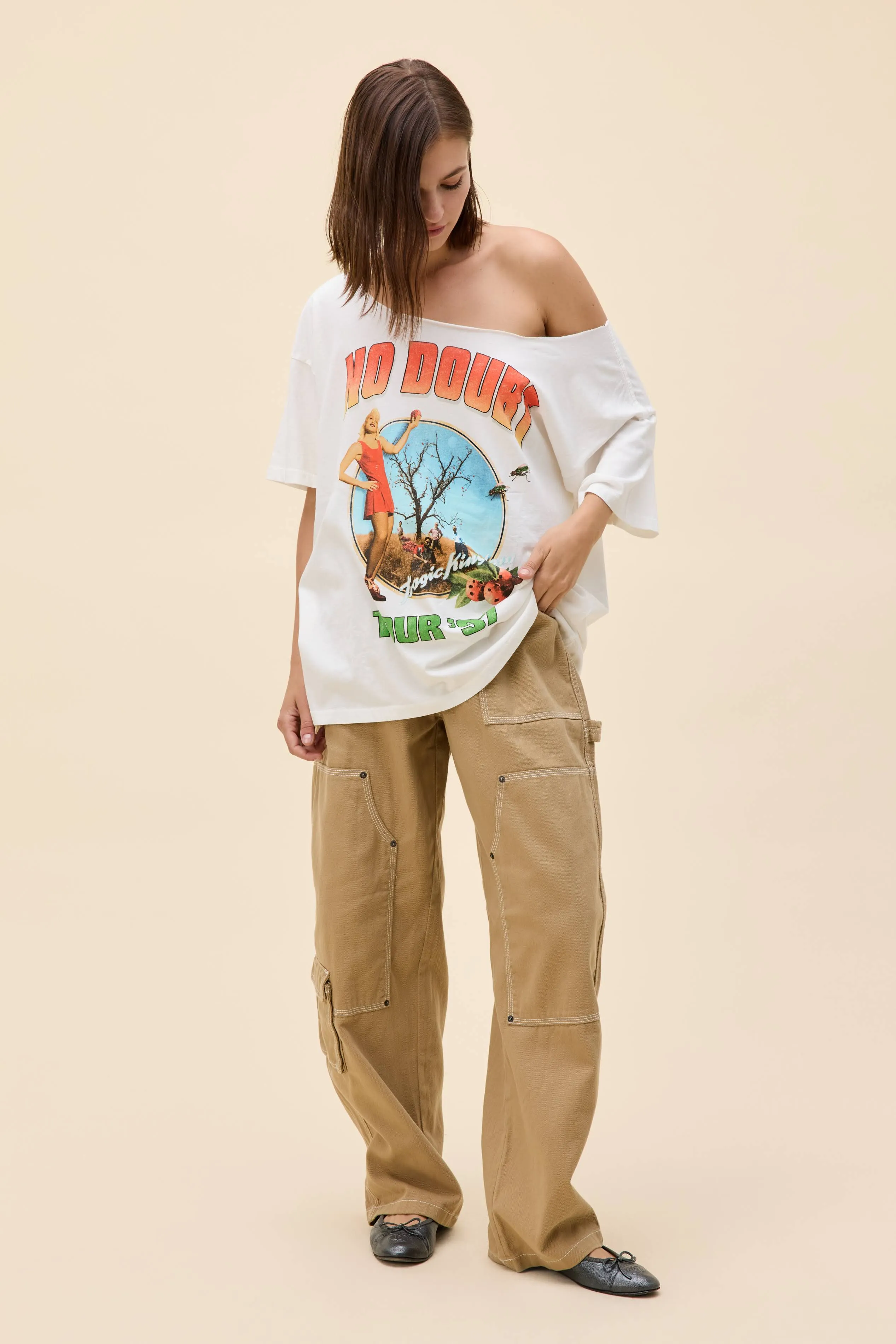 No Doubt Tour '97 Off-The-Shoulder Merch Tee sold by Daydreamer product image thumbnail 3