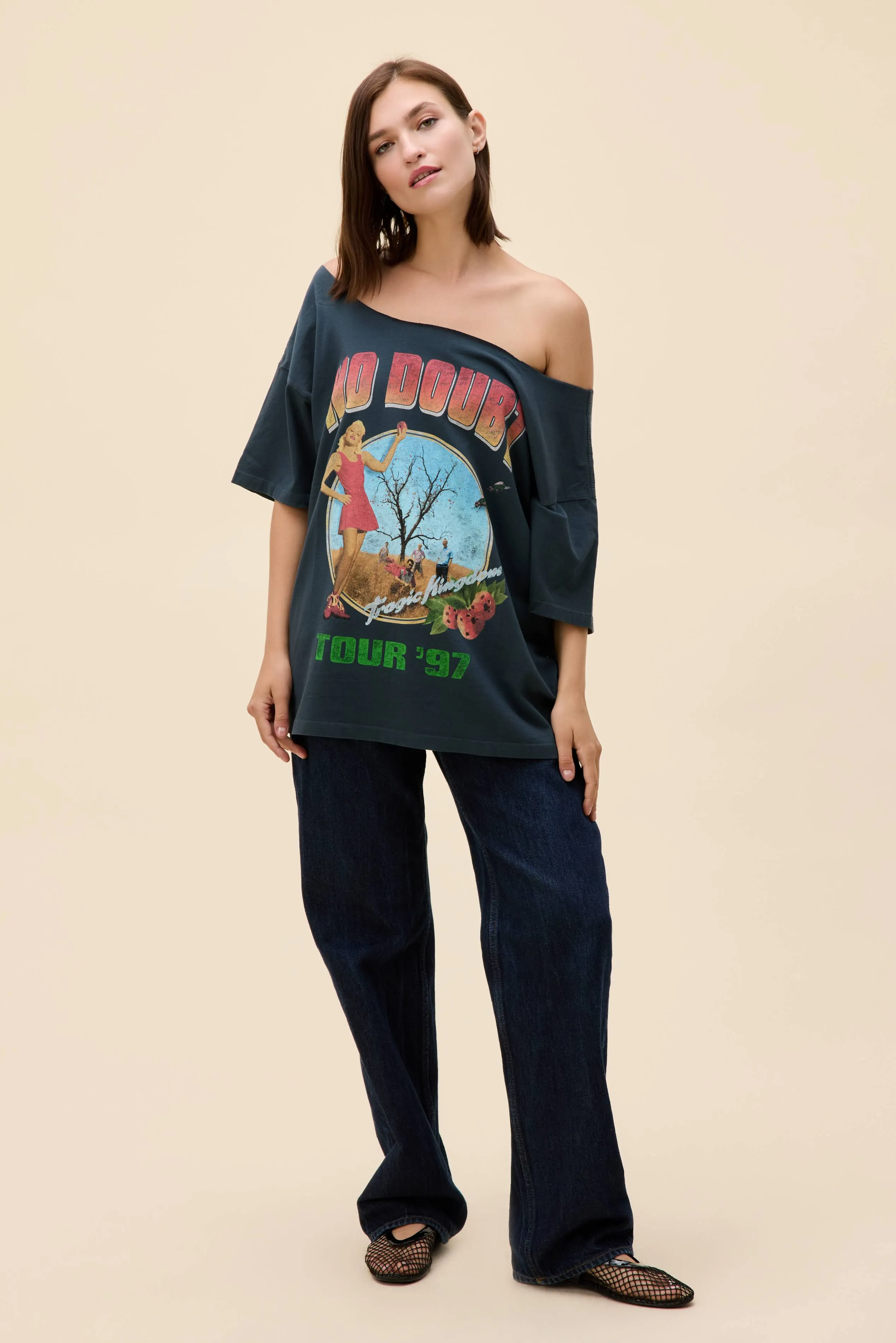 No Doubt Tour '97 Off-The-Shoulder Merch Tee sold by Daydreamer product image thumbnail 4