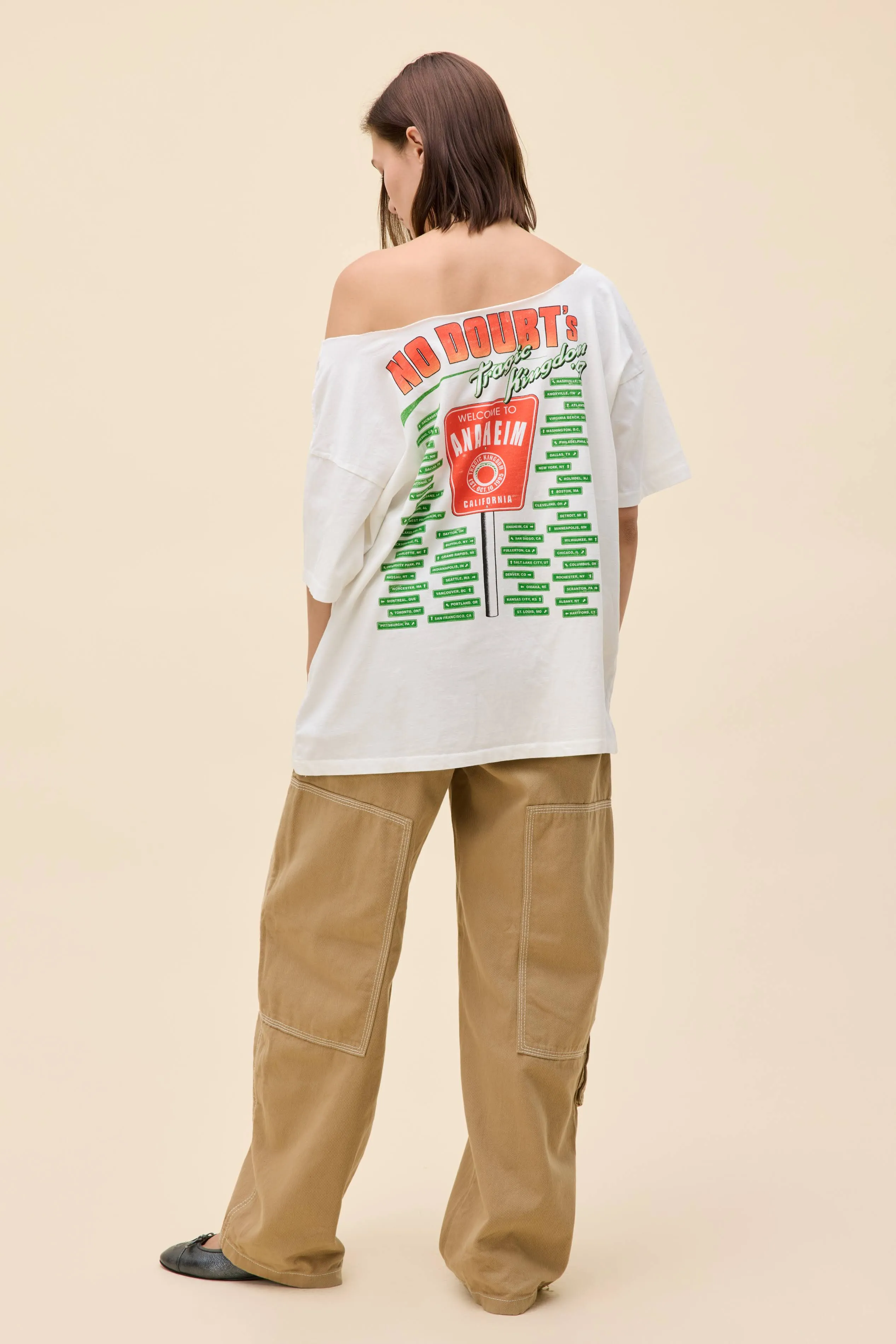 No Doubt Tour '97 Off-The-Shoulder Merch Tee sold by Daydreamer product image thumbnail 2