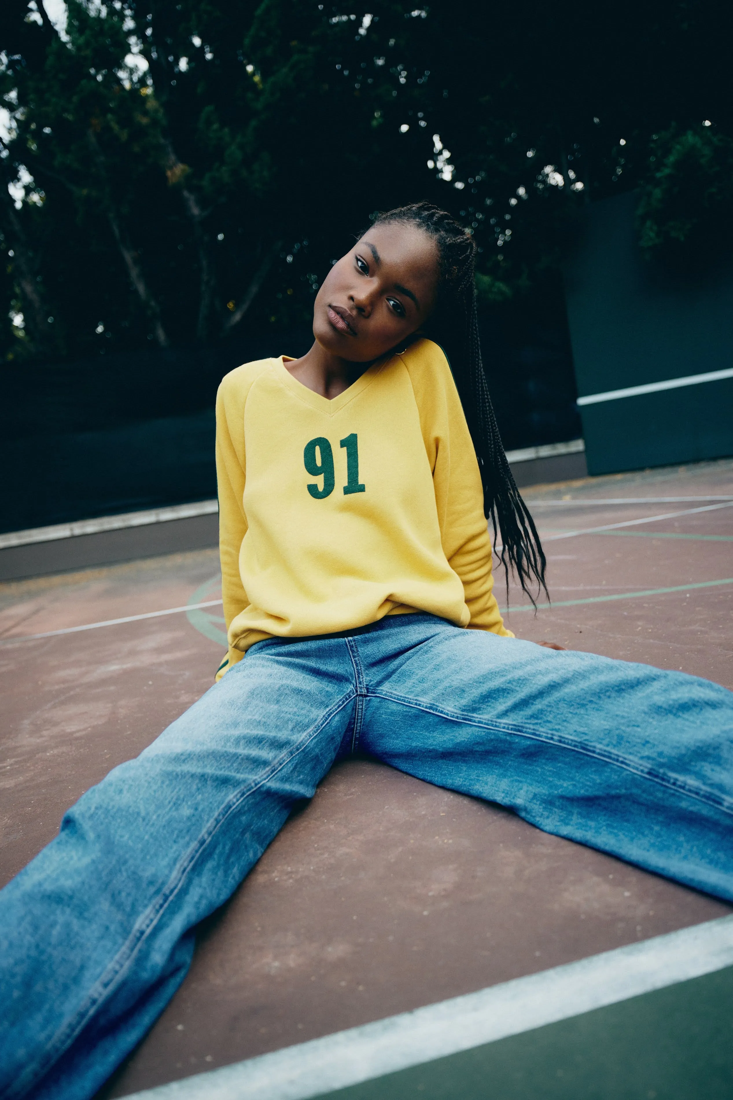 91 V-Neck Sweatshirt sold by Daydreamer product image thumbnail 2