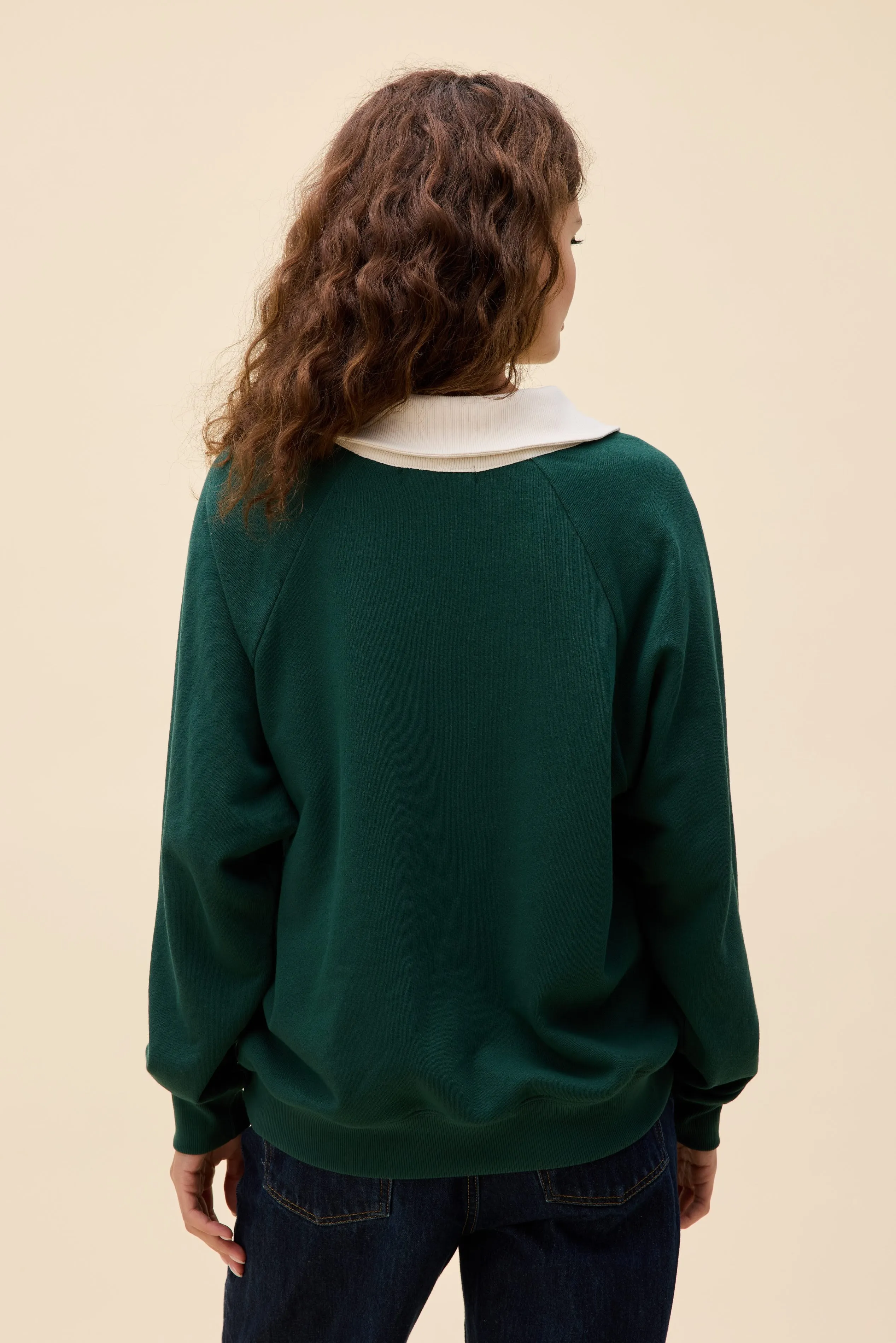 Solid Polo Sweatshirt sold by Daydreamer product image thumbnail 4