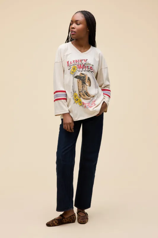 Lainey Wilson Heart Like A Truck Hockey Jersey Long Sleeve sold by Daydreamer