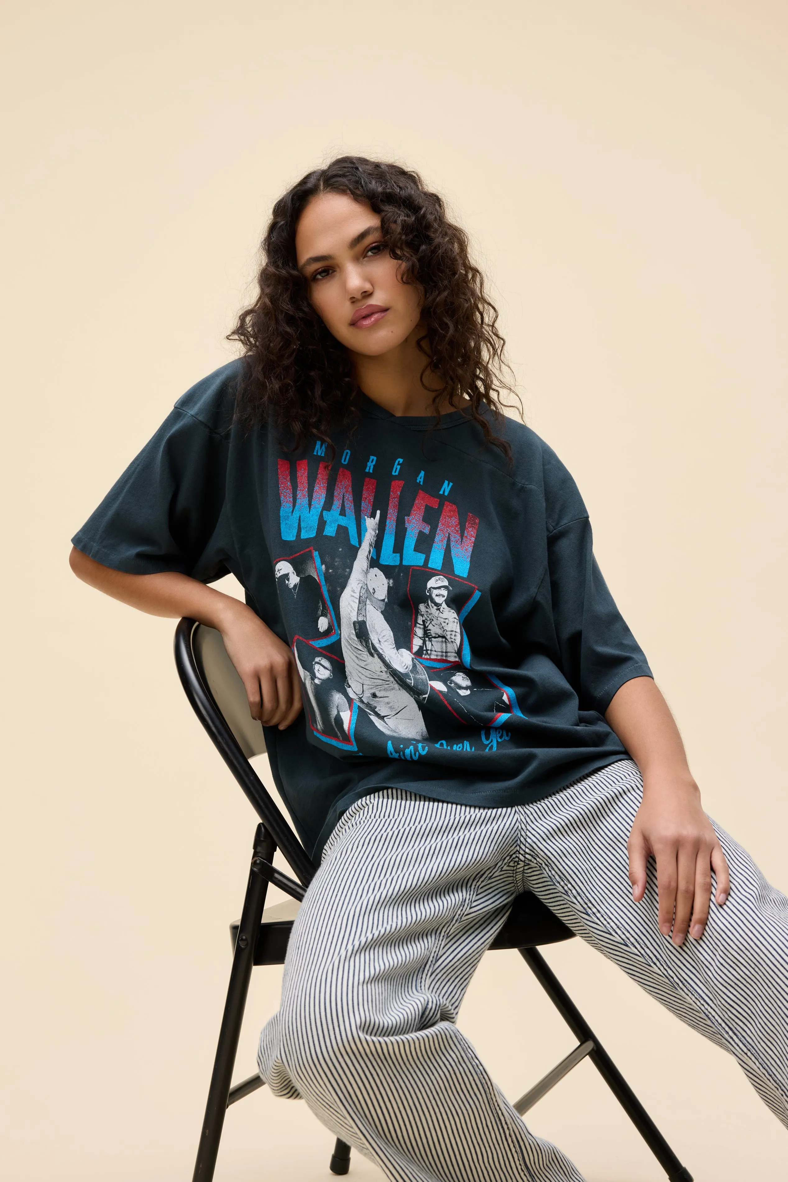 Morgan Wallen This Ain't Over Yet Oversized Jersey Tee sold by Daydreamer product image thumbnail 3