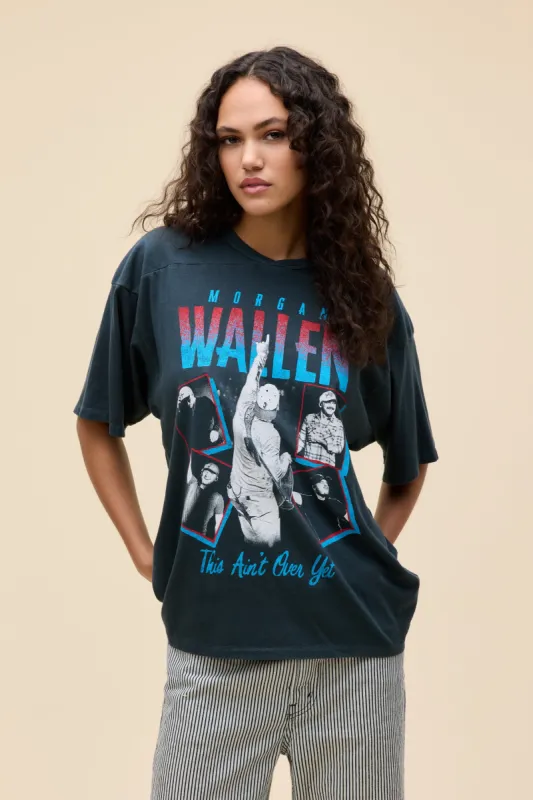 Morgan Wallen This Ain't Over Yet Oversized Jersey Tee sold by Daydreamer