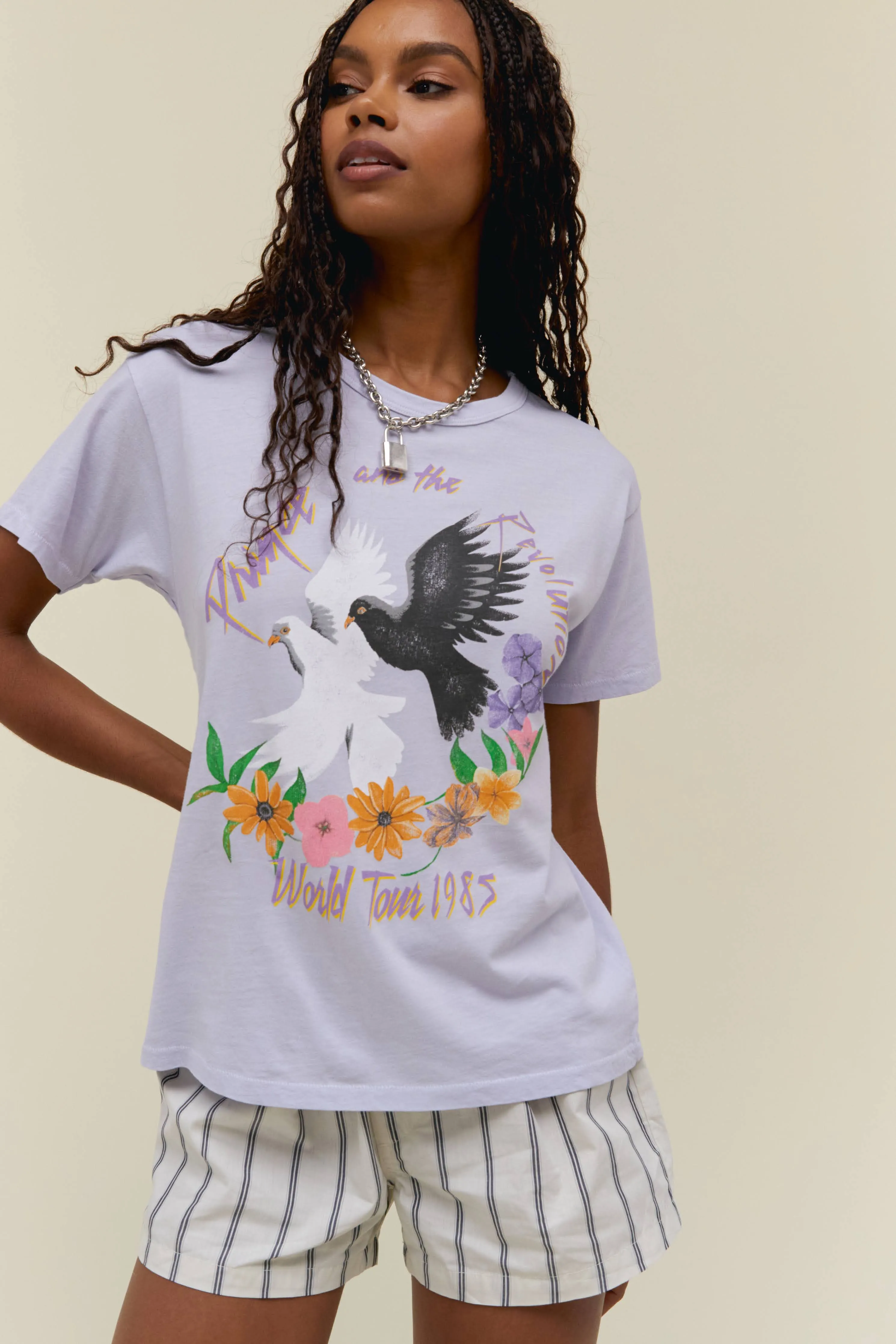 Prince World Tour 1985 Ringer Tee sold by Daydreamer product image thumbnail 2