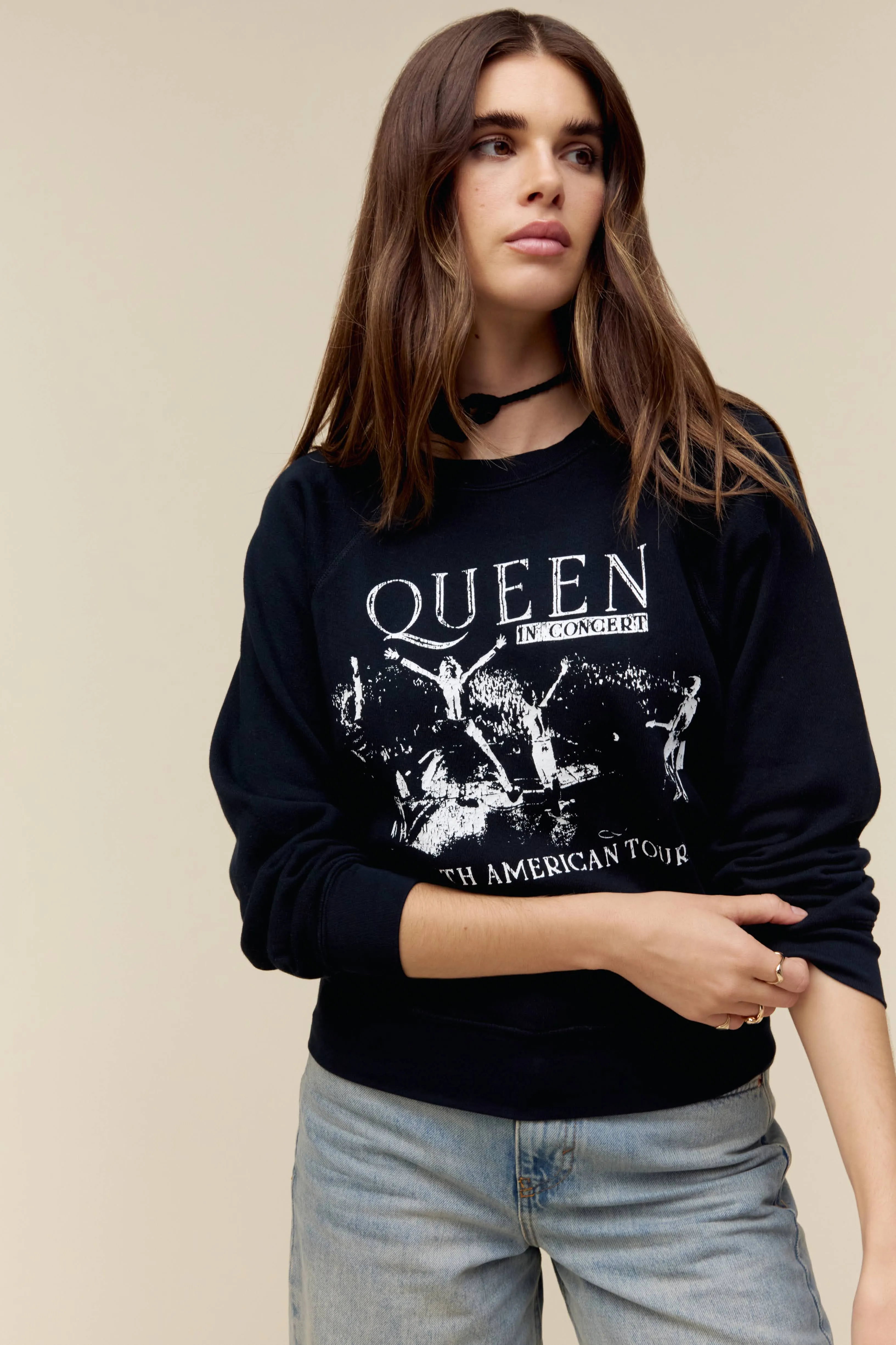 Queen South American Tour Raglan Crew sold by Daydreamer product image thumbnail 3
