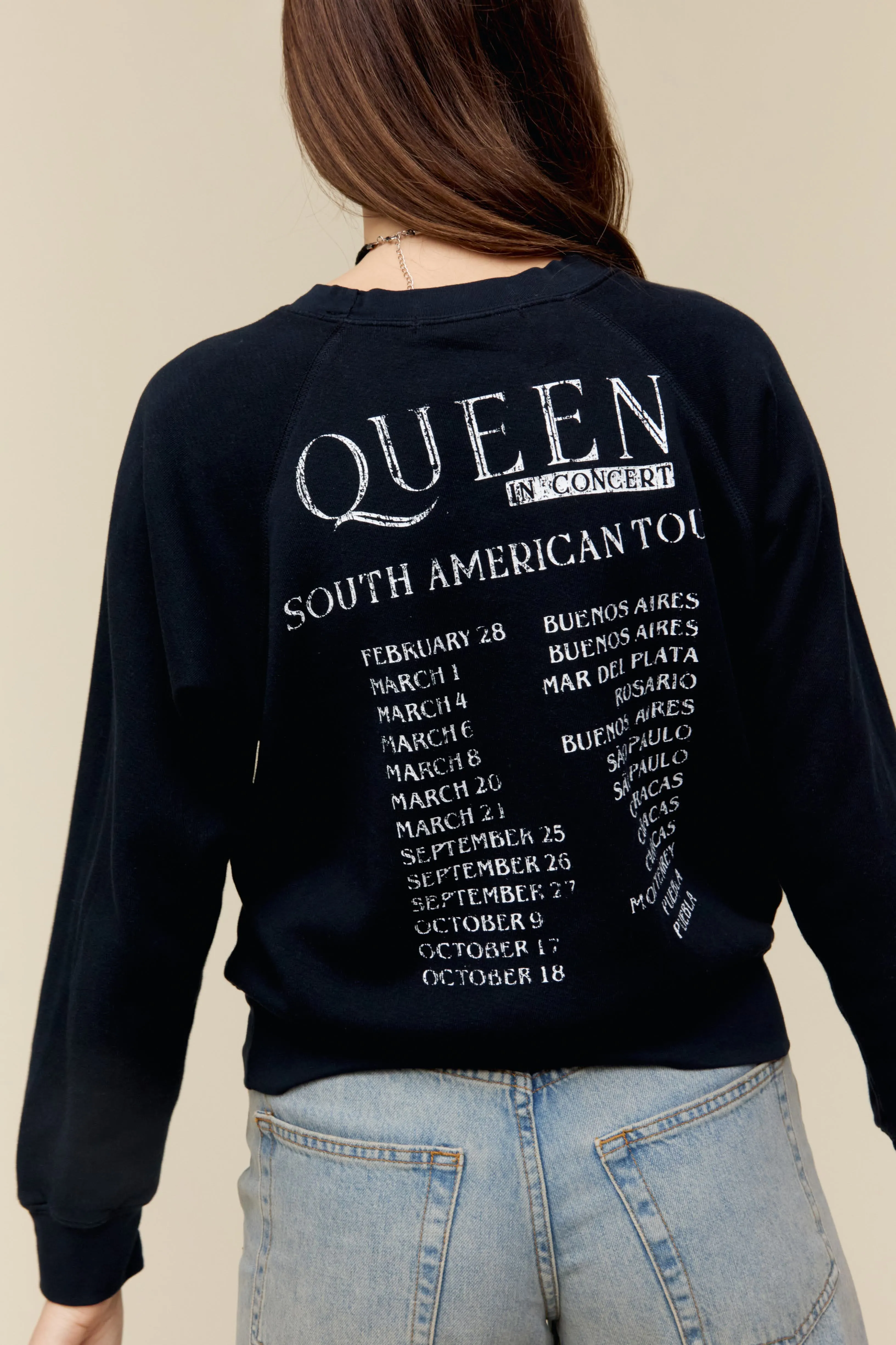Queen South American Tour Raglan Crew sold by Daydreamer product image thumbnail 2