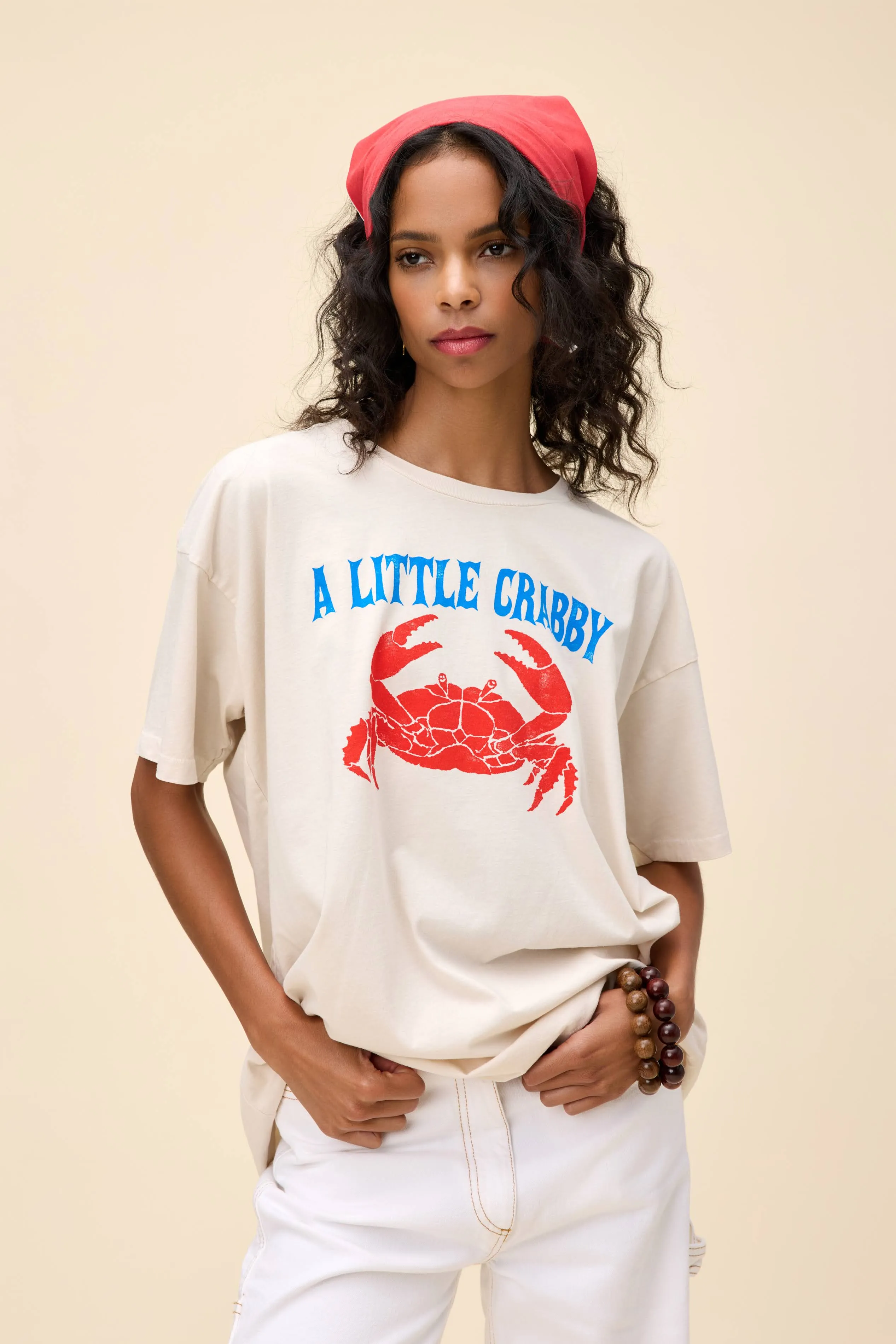 A Little Crabby Merch Tee sold by Daydreamer product image thumbnail 3