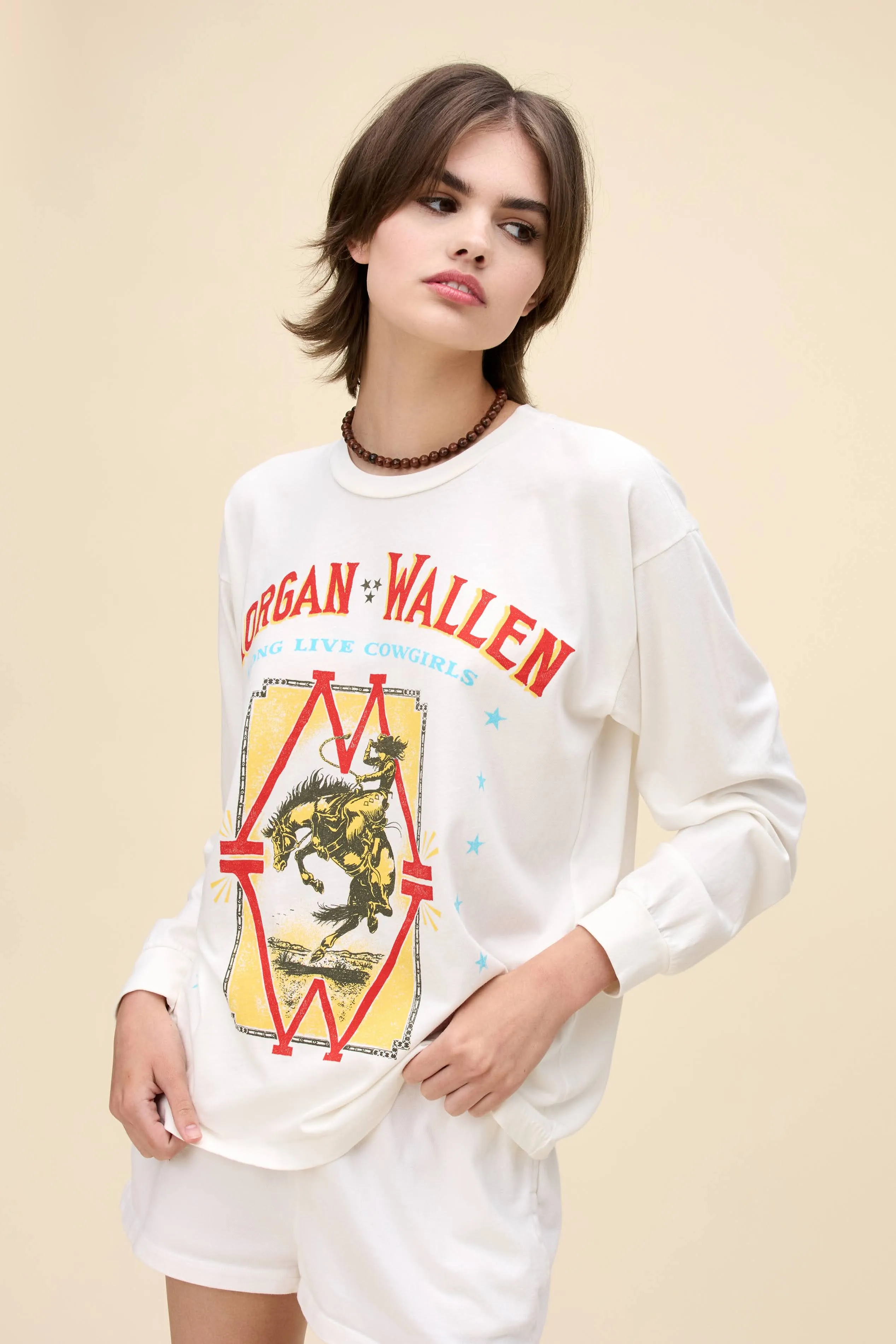 Morgan Wallen Long Live Cowgirls Relaxed Long Sleeve sold by Daydreamer product image thumbnail 4