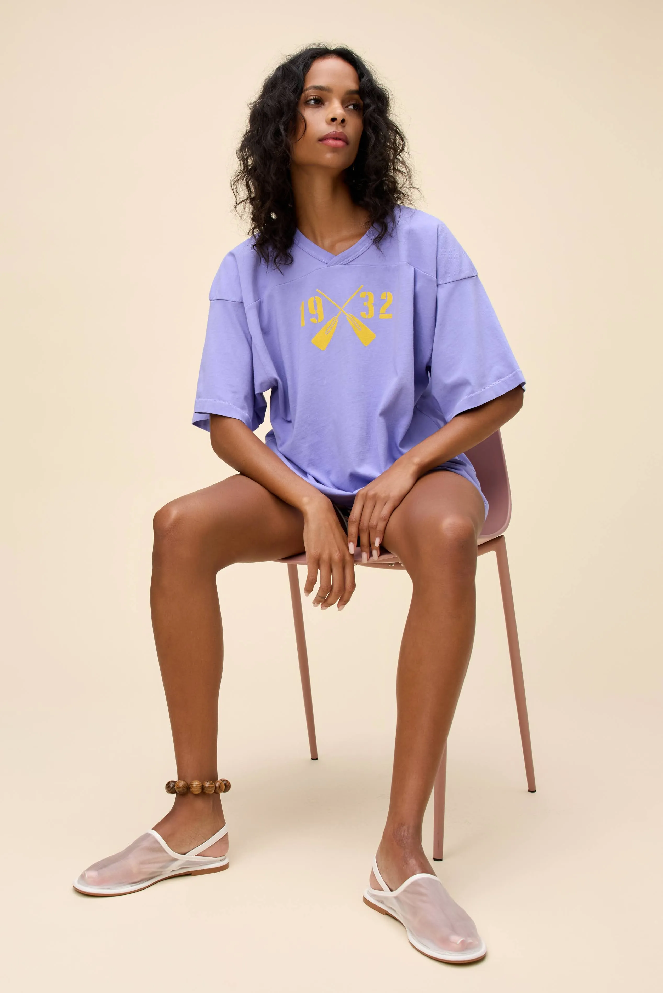 1932 Rowing Oversized Jersey Tee sold by Daydreamer product image thumbnail 4