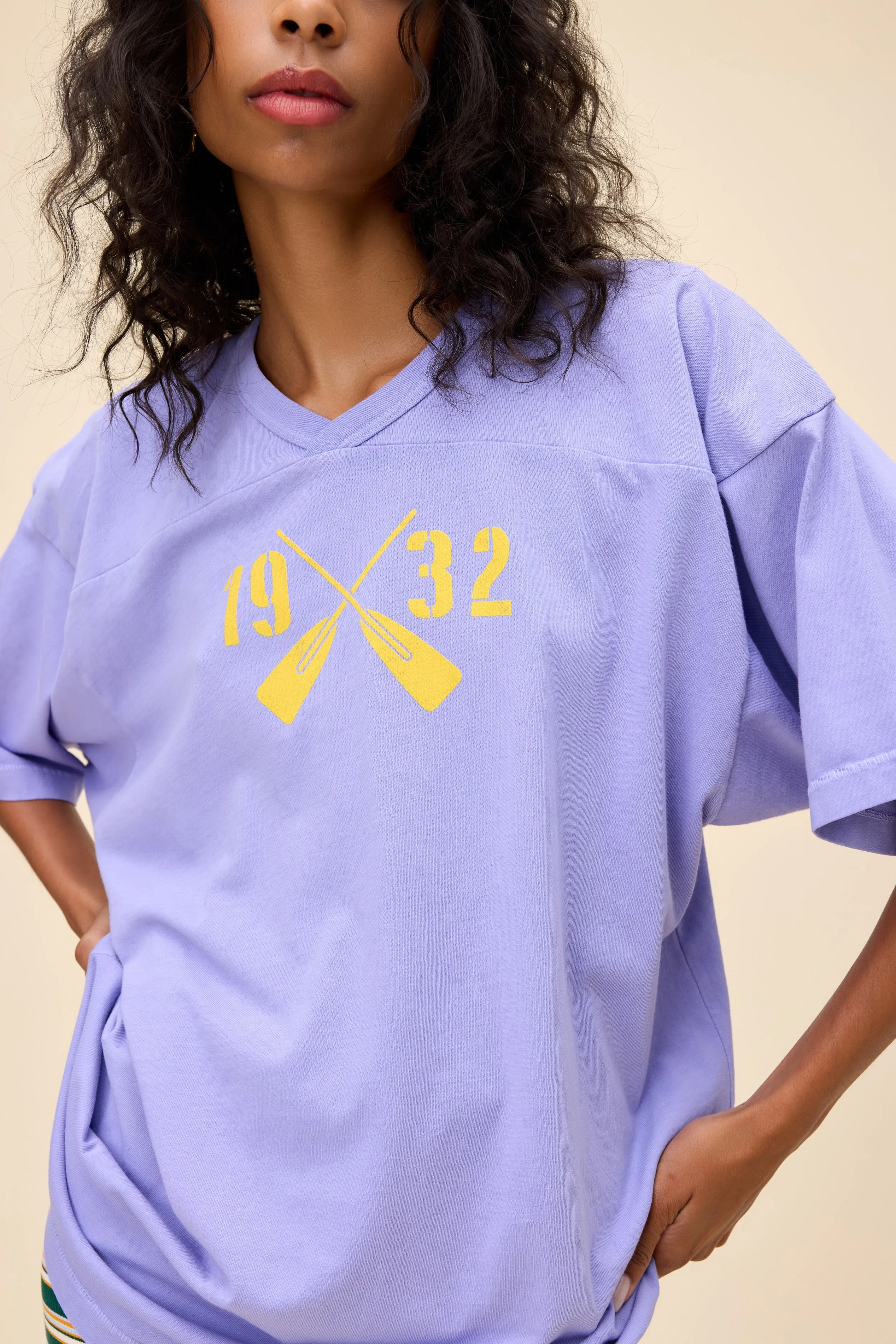 1932 Rowing Oversized Jersey Tee sold by Daydreamer product image thumbnail 2