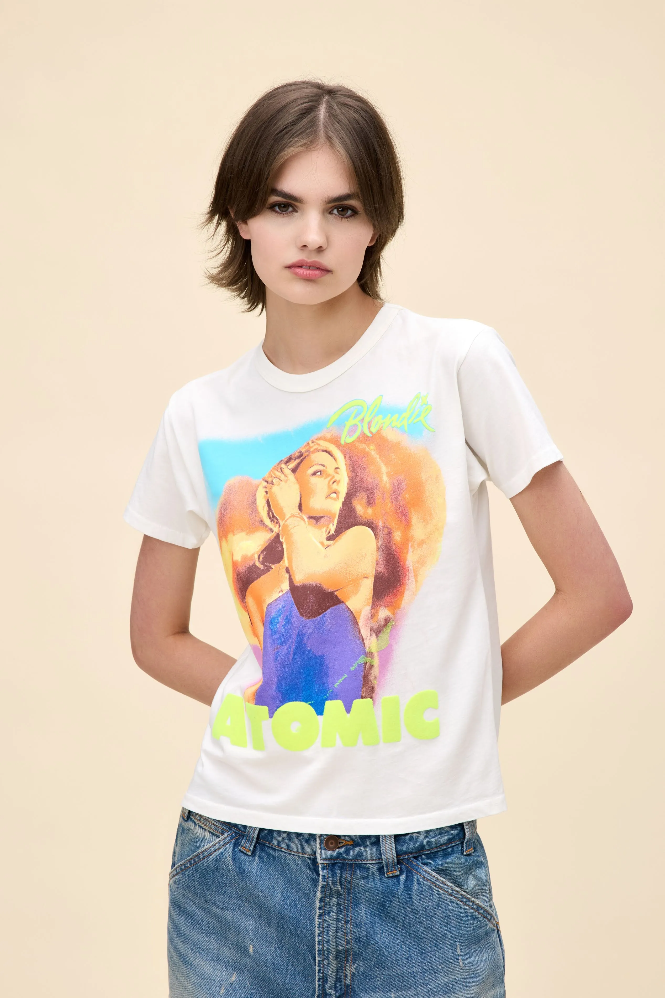 Blondie Atomic Ringer Tee sold by Daydreamer