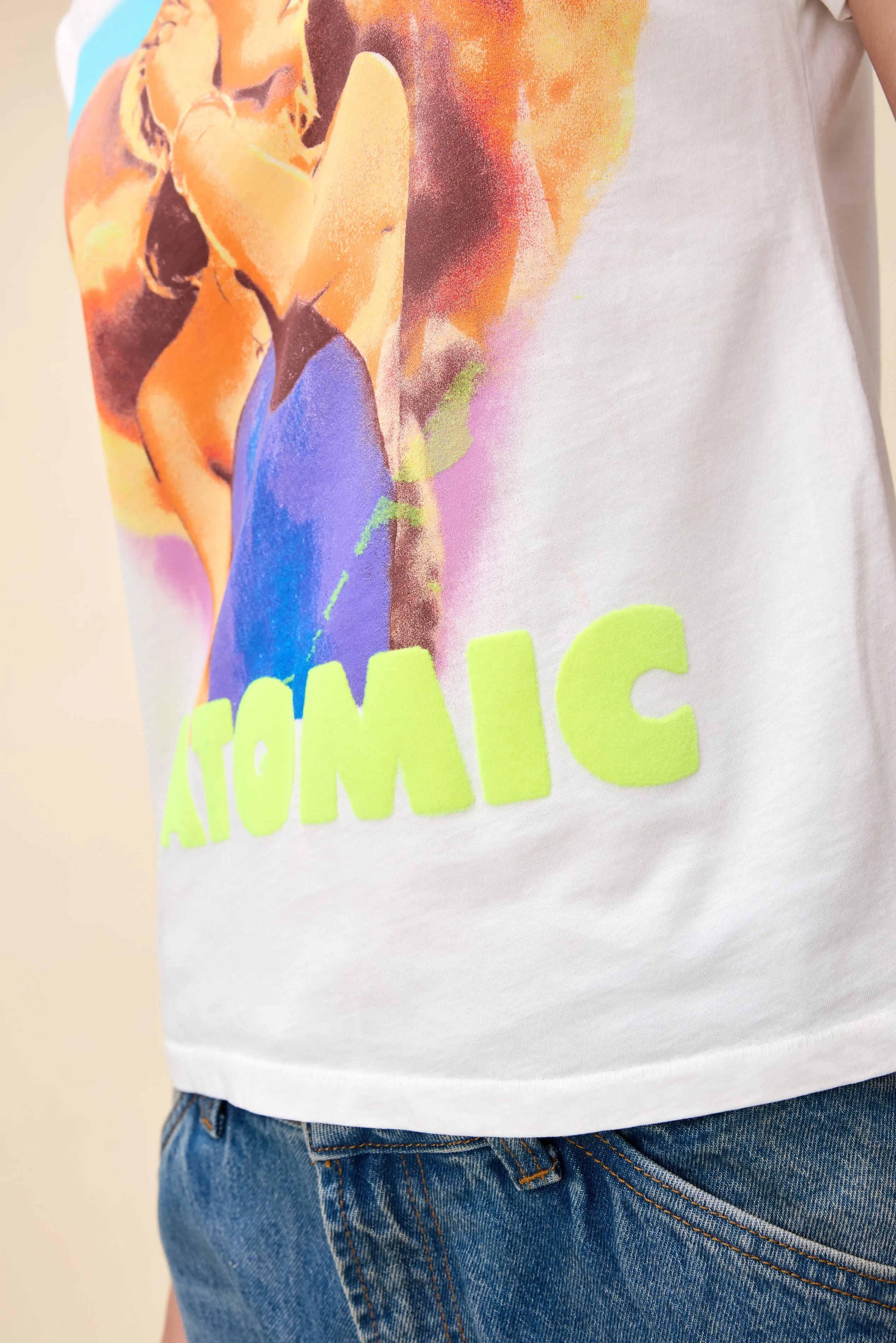 Blondie Atomic Ringer Tee sold by Daydreamer product image thumbnail 2