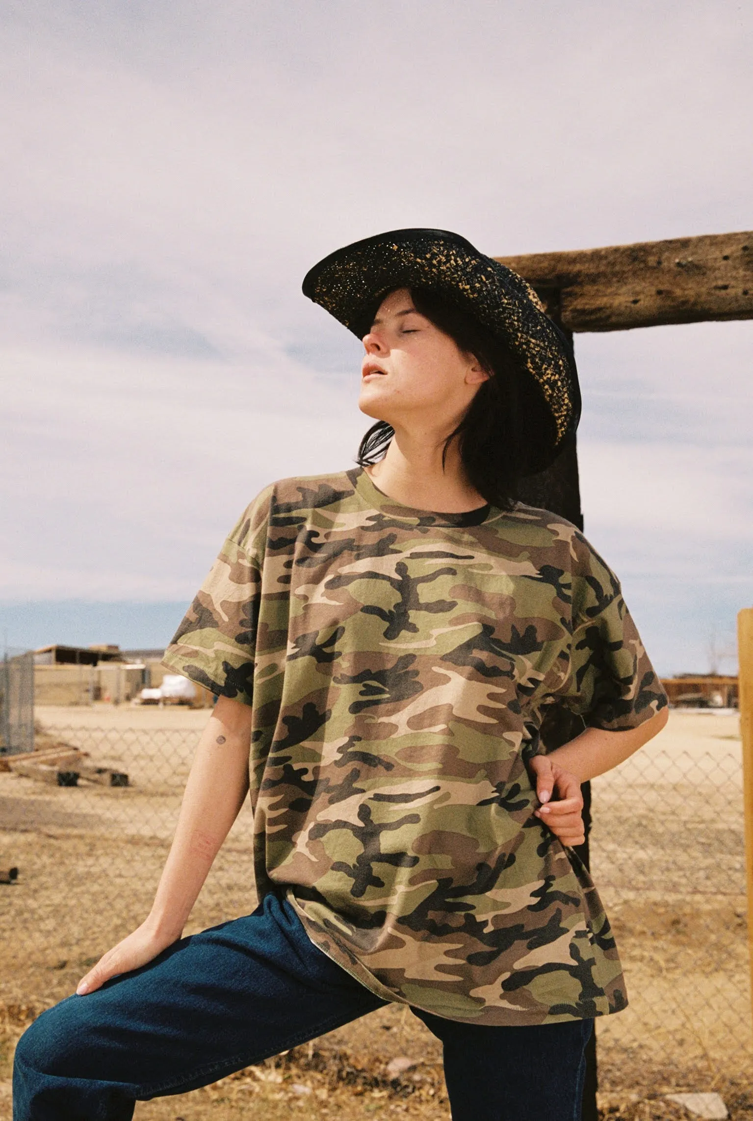 Raised On Country Camo Merch Tee sold by Daydreamer product image thumbnail 4