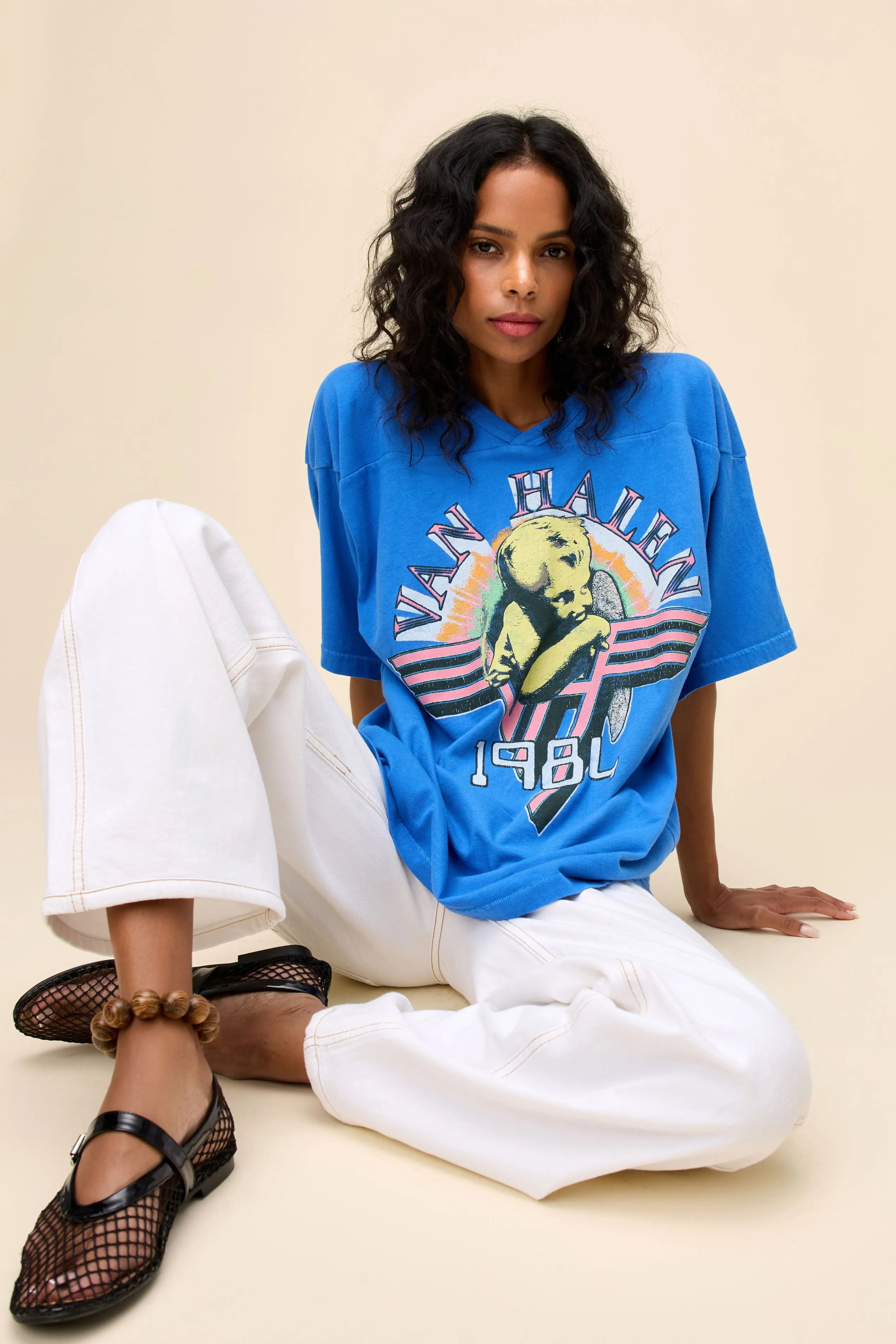 Van Halen 1984 Oversized Jersey Tee sold by Daydreamer